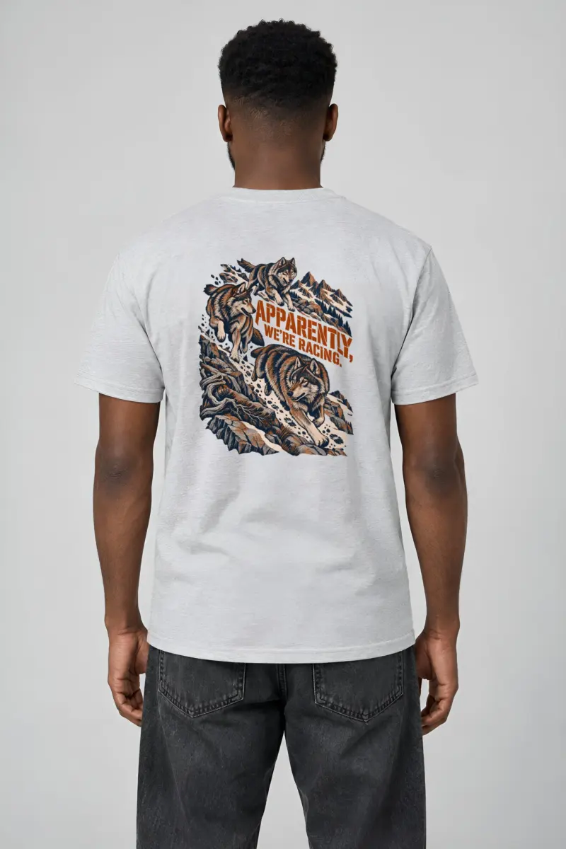 “Apparently, We’re Racing” Heavyweight Unisex Crewneck T-shirt