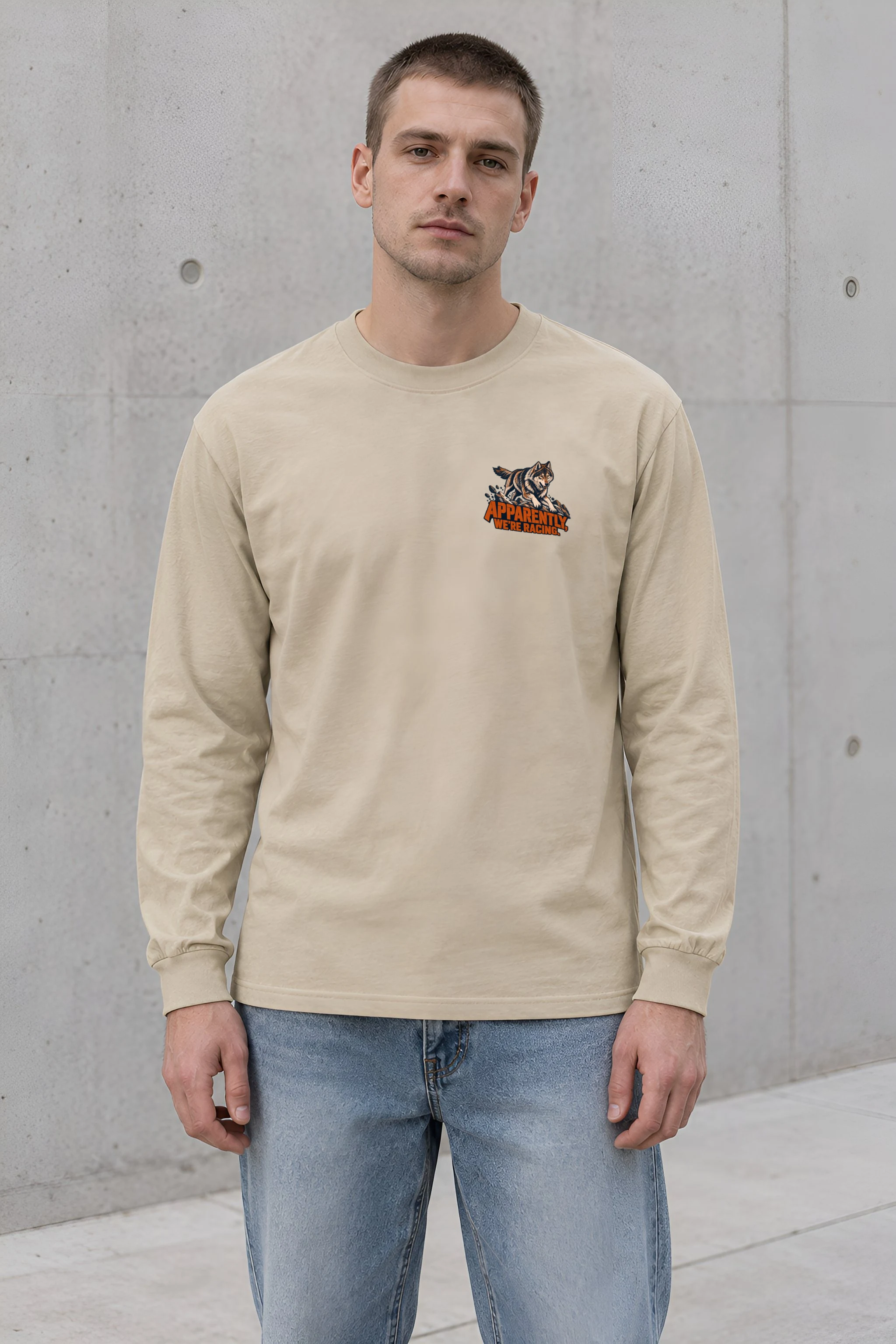 "Apparently, We're Racing" Unisex Longsleeve T-shirt