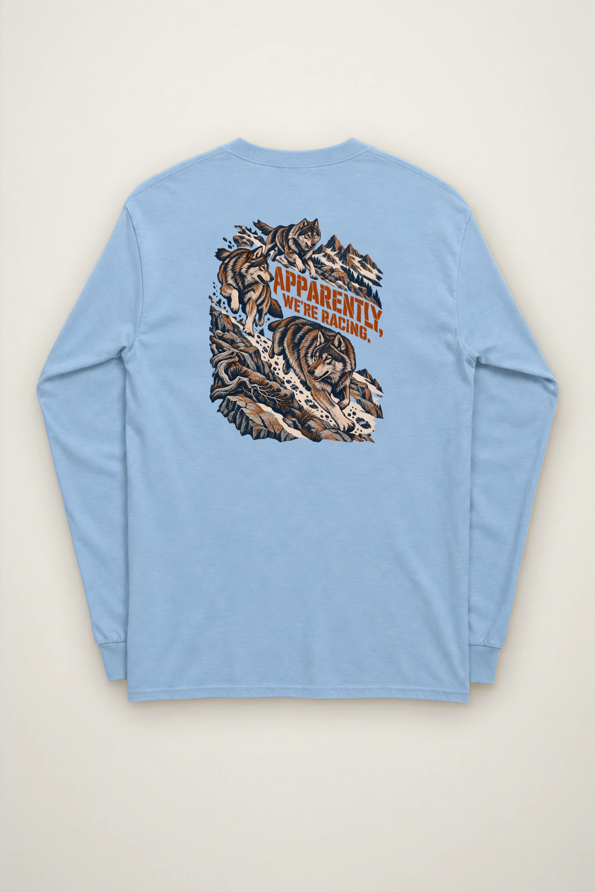 "Apparently, We're Racing" Unisex Longsleeve T-shirt