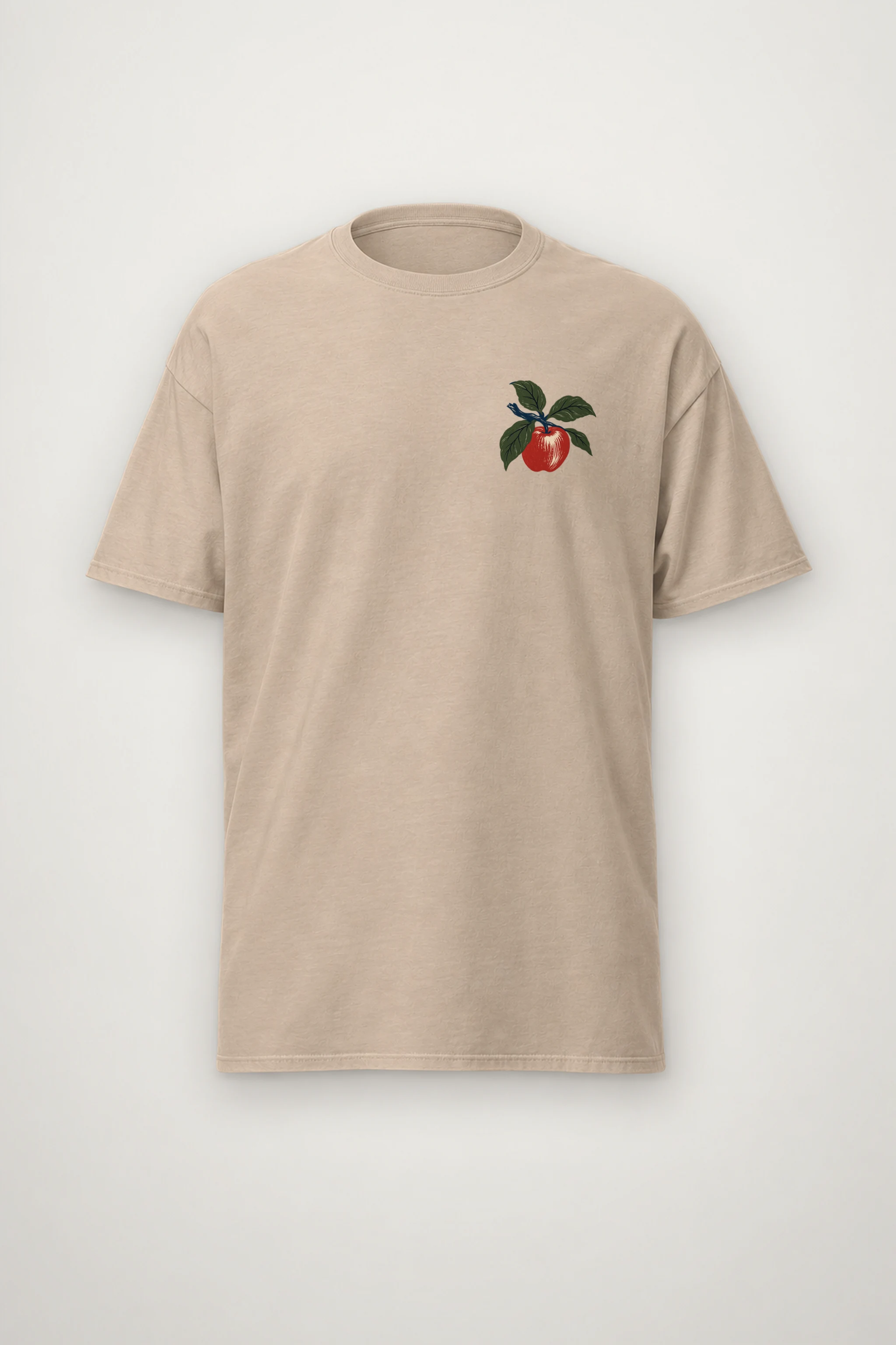 "Apple Tree Woven Basket Tee" Heavyweight Unisex Crewneck T-shirt