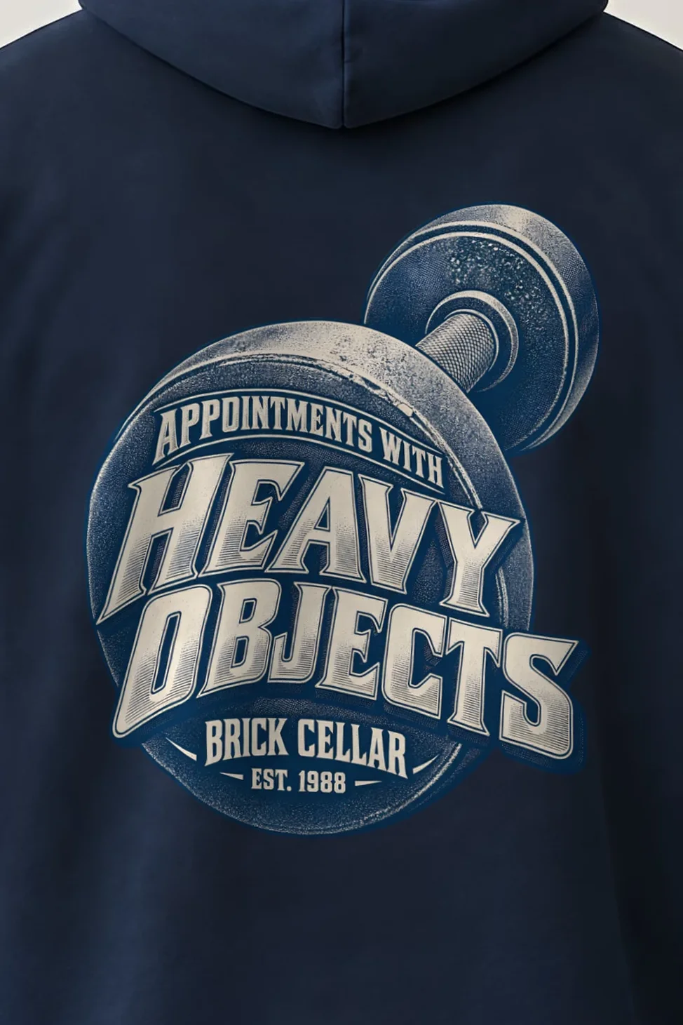 "Appointments With Heavy Objects" 1 Pullover Hoodie - the graphic up close