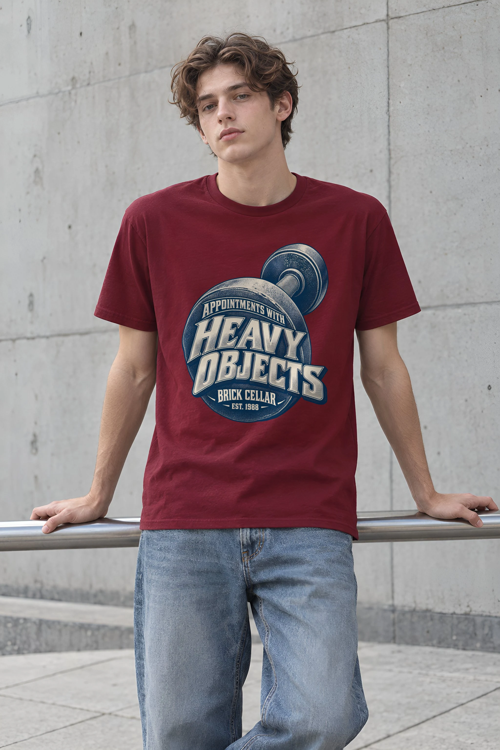 "Appointments With Heavy Objects" Heavyweight Unisex Crewneck T-shirt