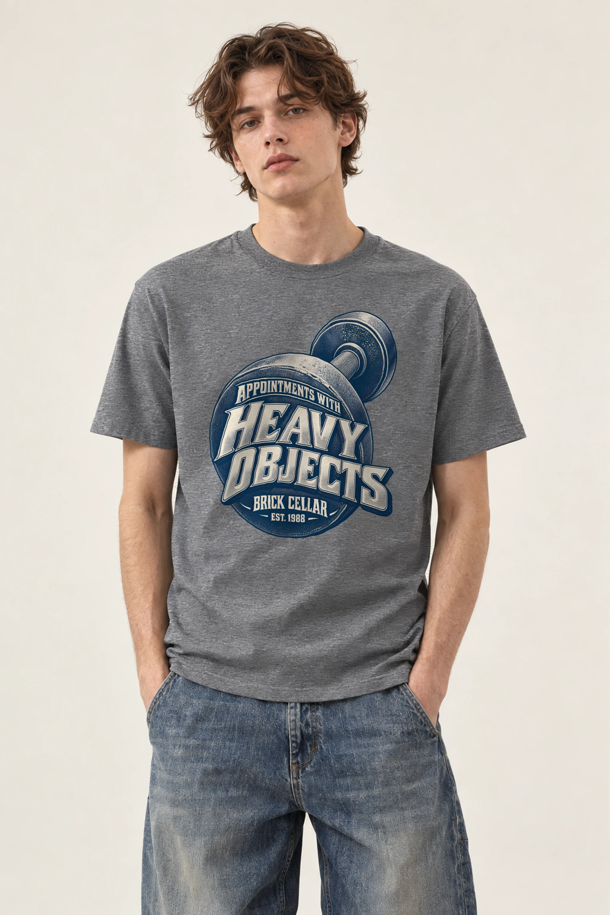 "Appointments With Heavy Objects" Heavyweight Unisex Crewneck T-shirt