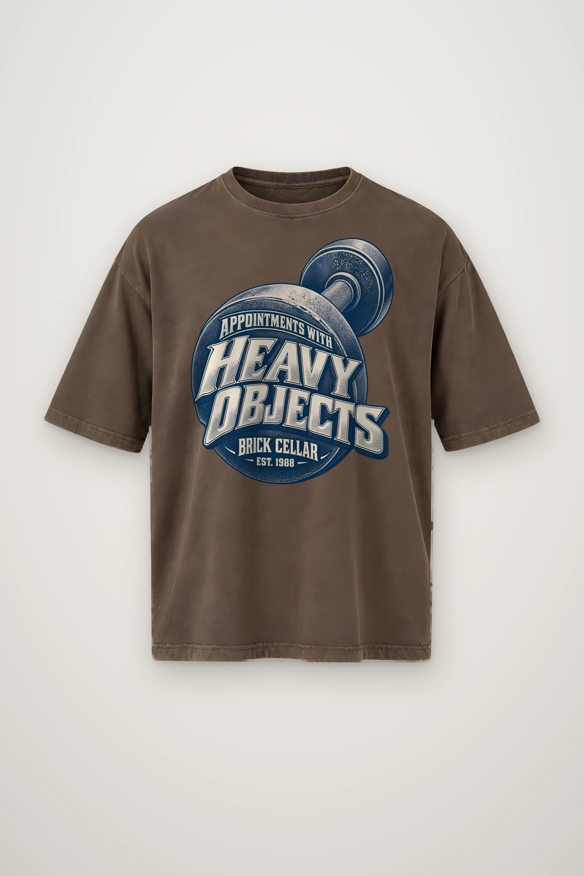 "Appointments With Heavy Objects" Men's Oversized Heavyweight Crewneck T-Shirt
