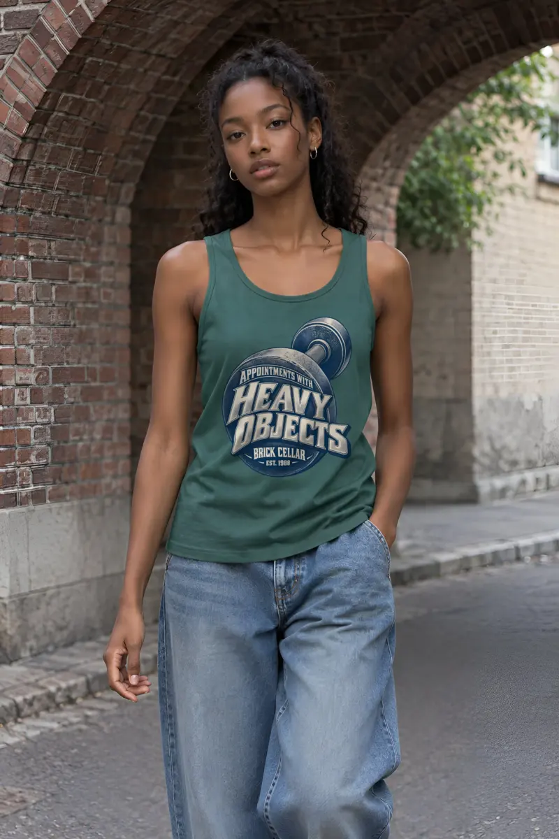 “Appointments With Heavy Objects” Unisex Jersey Tank