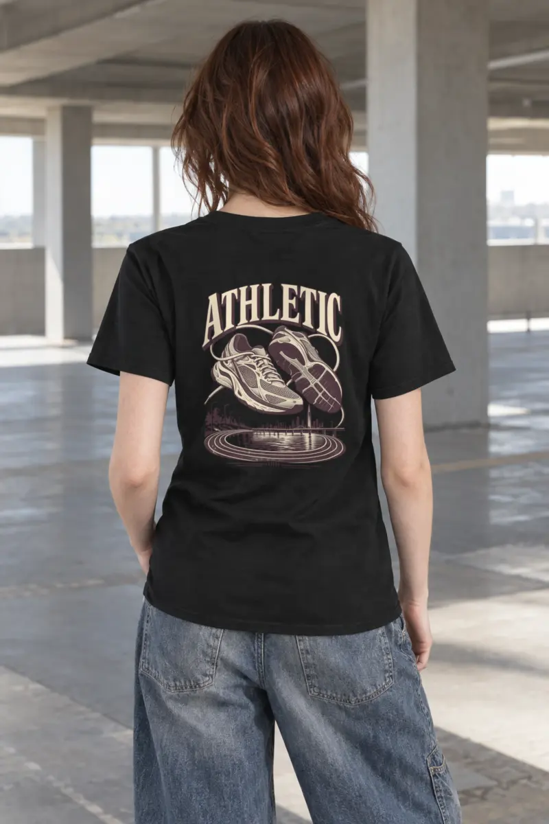 "Arch Runner Track Scene" Heavyweight Unisex Crewneck T-shirt