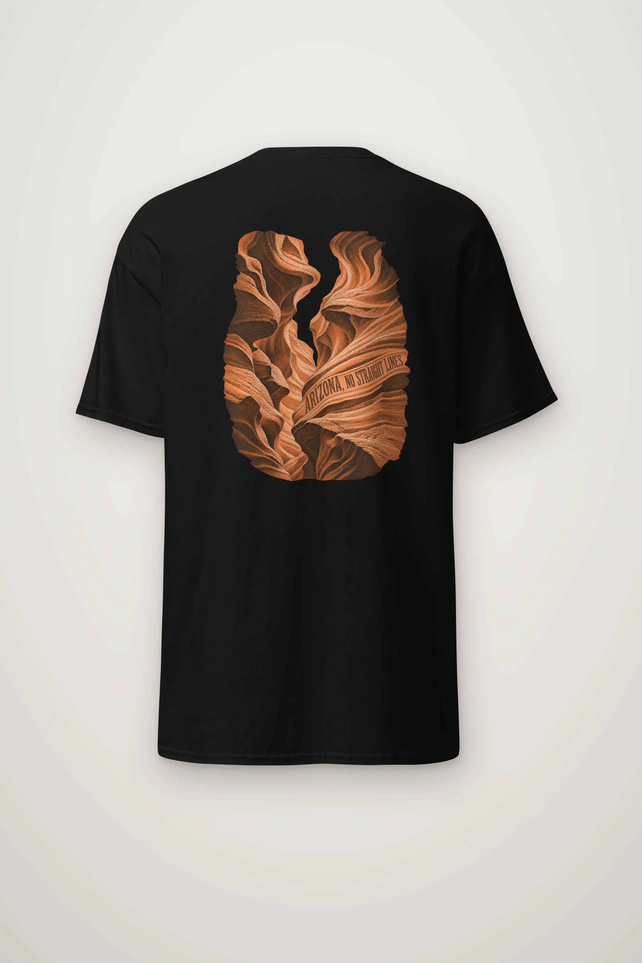 "Arizona, No Straight Lines" Heavyweight Unisex Crewneck T-shirt