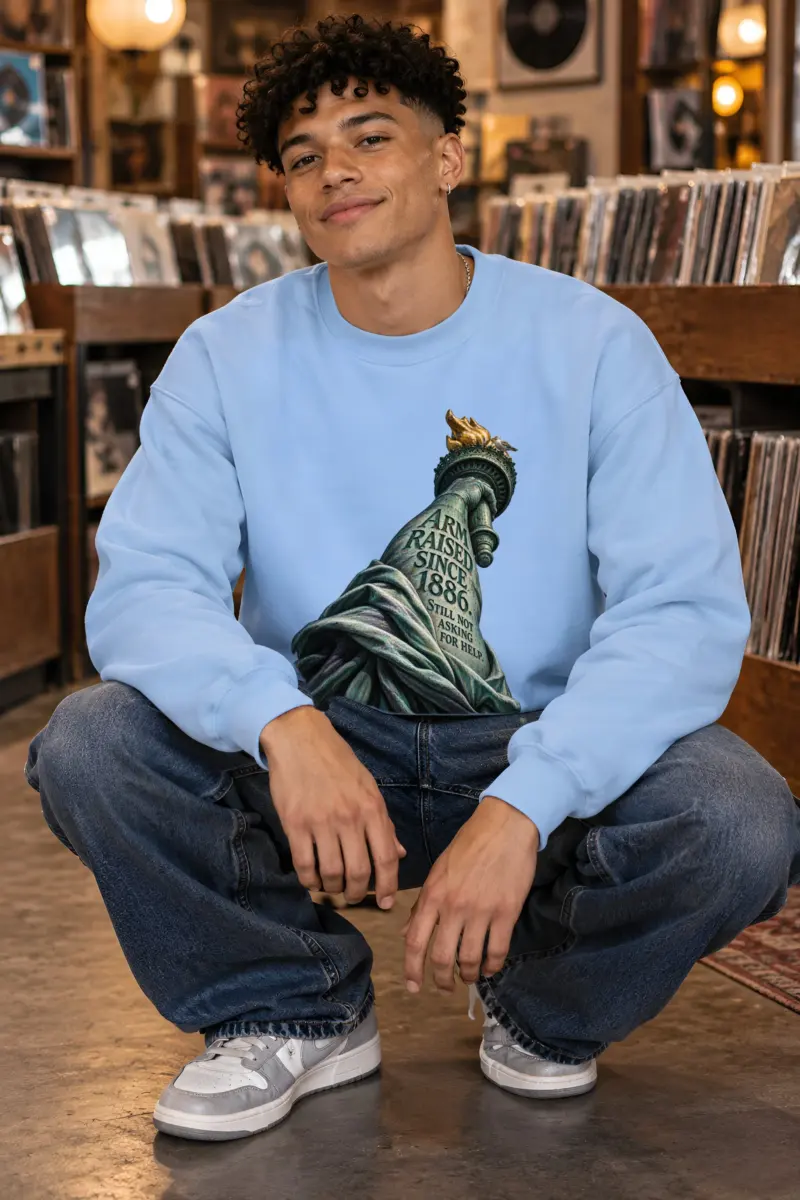 “Arm Raised Since 1886” Unisex Crewneck Sweatshirt