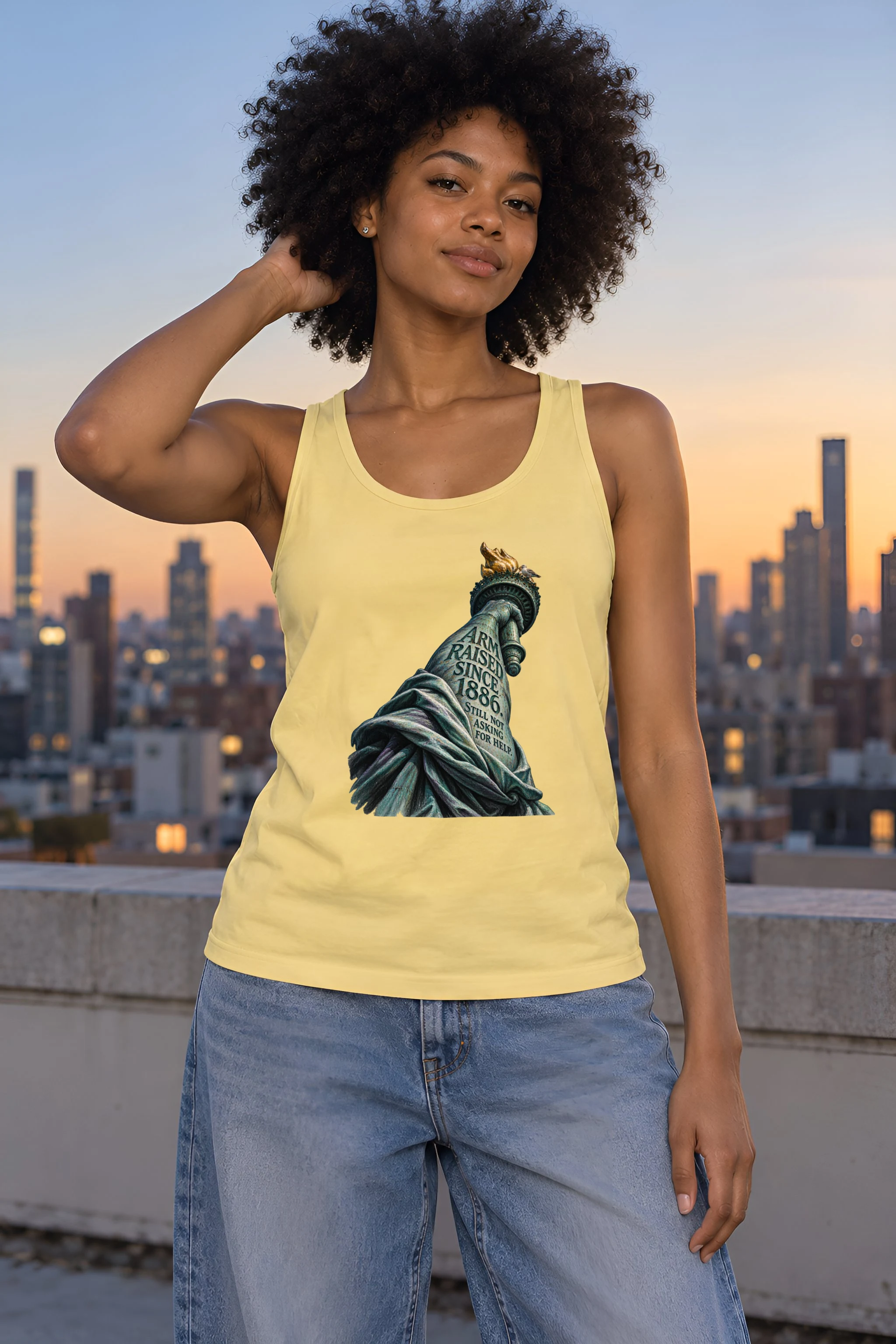 "Arm Raised Since 1886" Unisex Jersey Tank