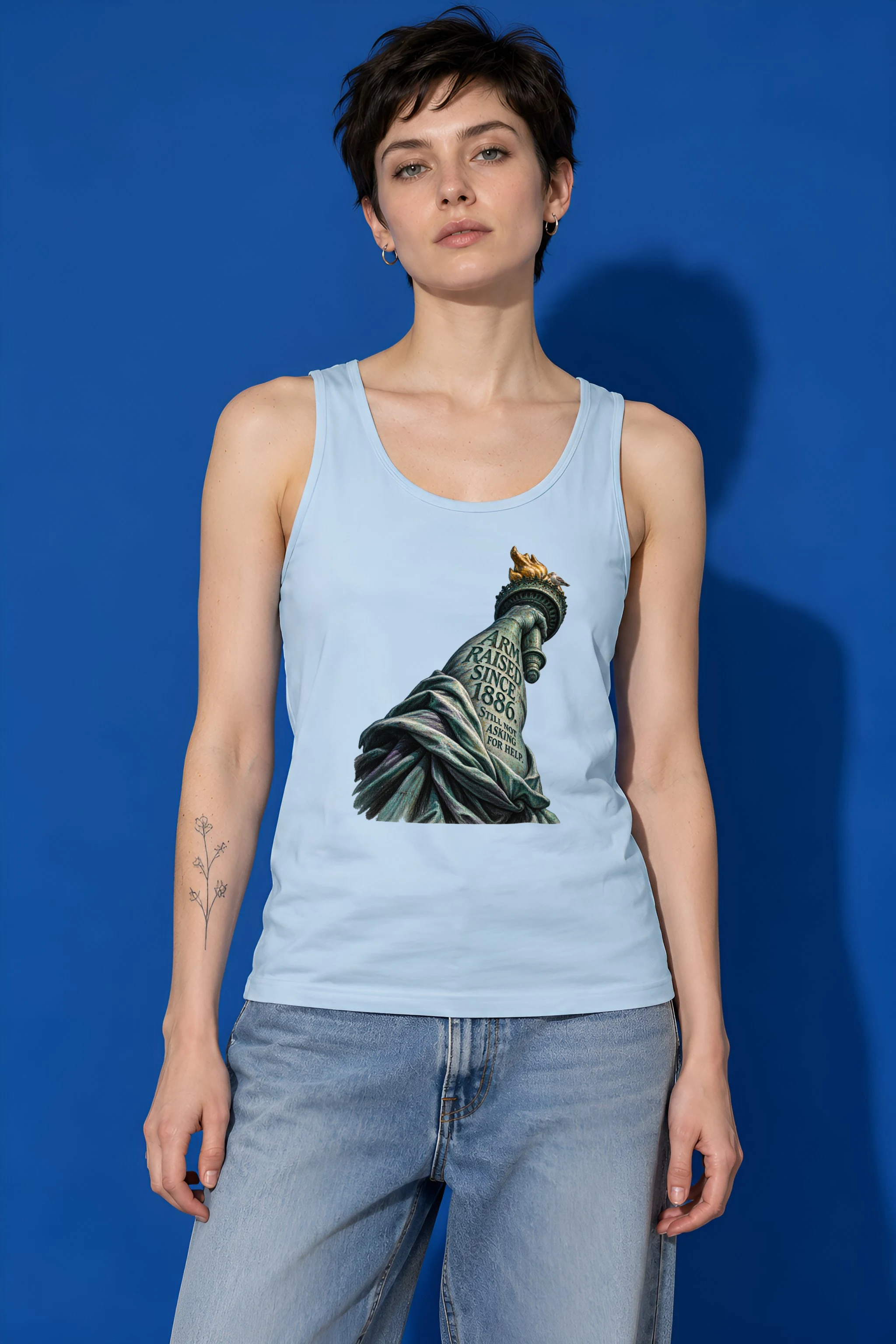 "Arm Raised Since 1886" Unisex Jersey Tank
