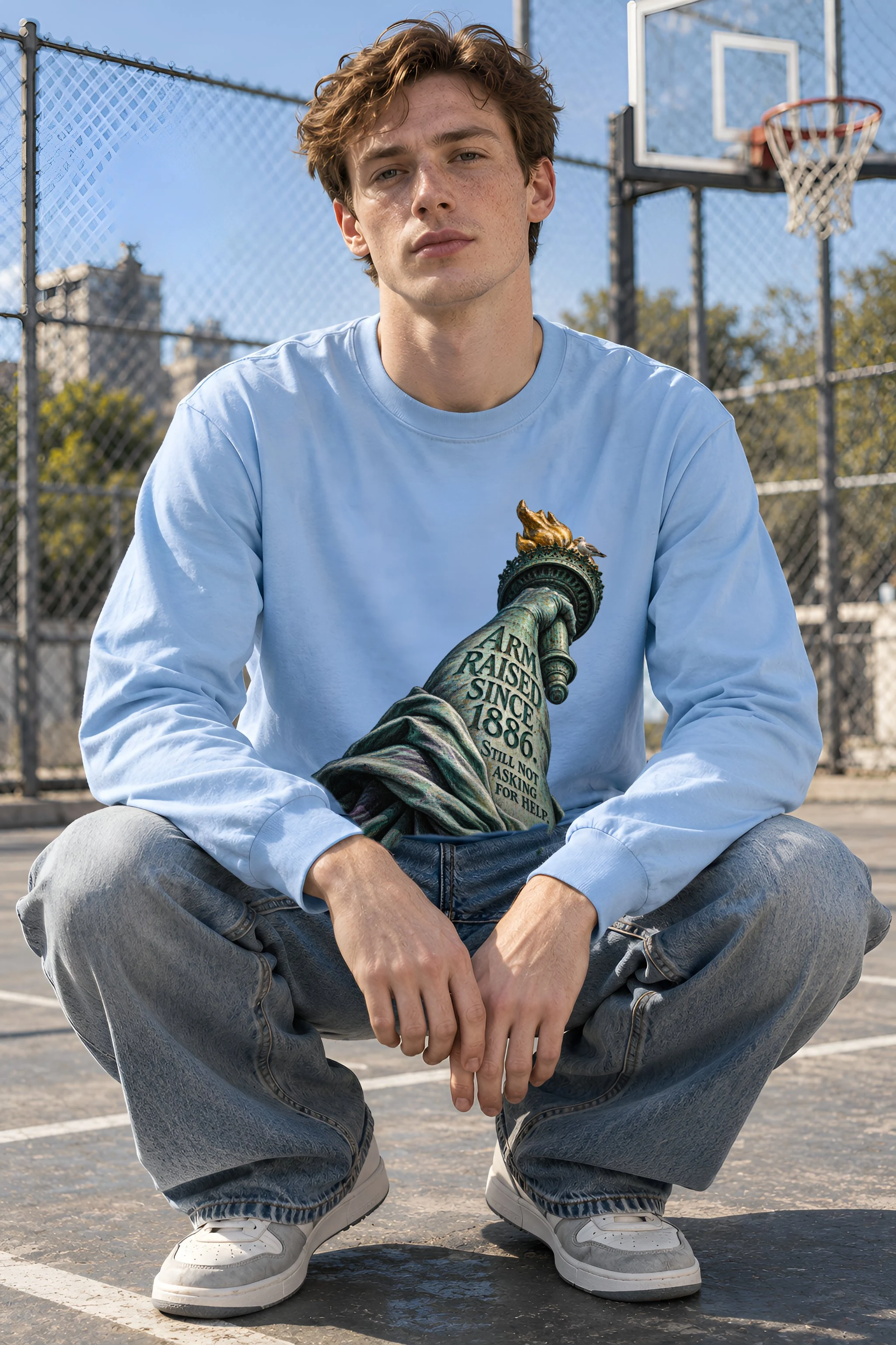 "Arm Raised Since 1886" Unisex Longsleeve T-shirt