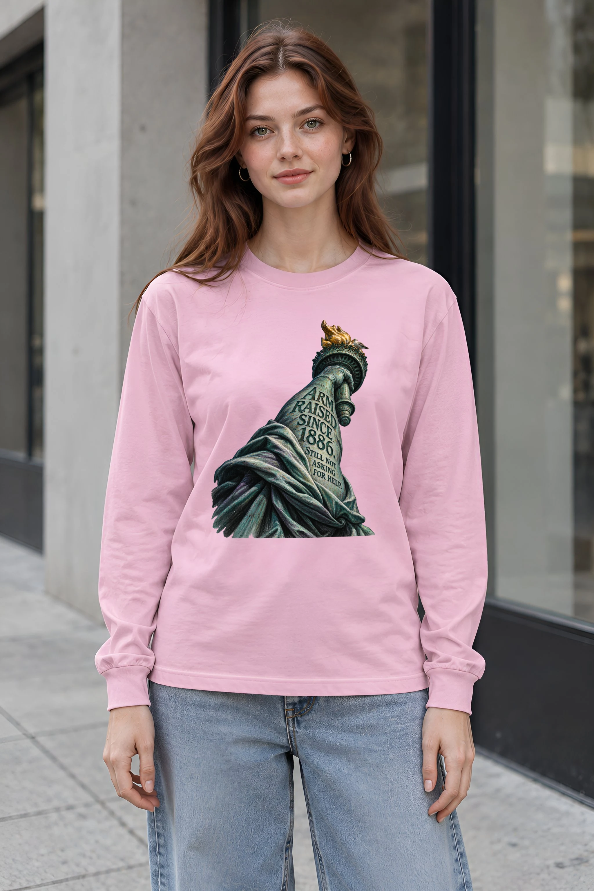 "Arm Raised Since 1886" Unisex Longsleeve T-shirt