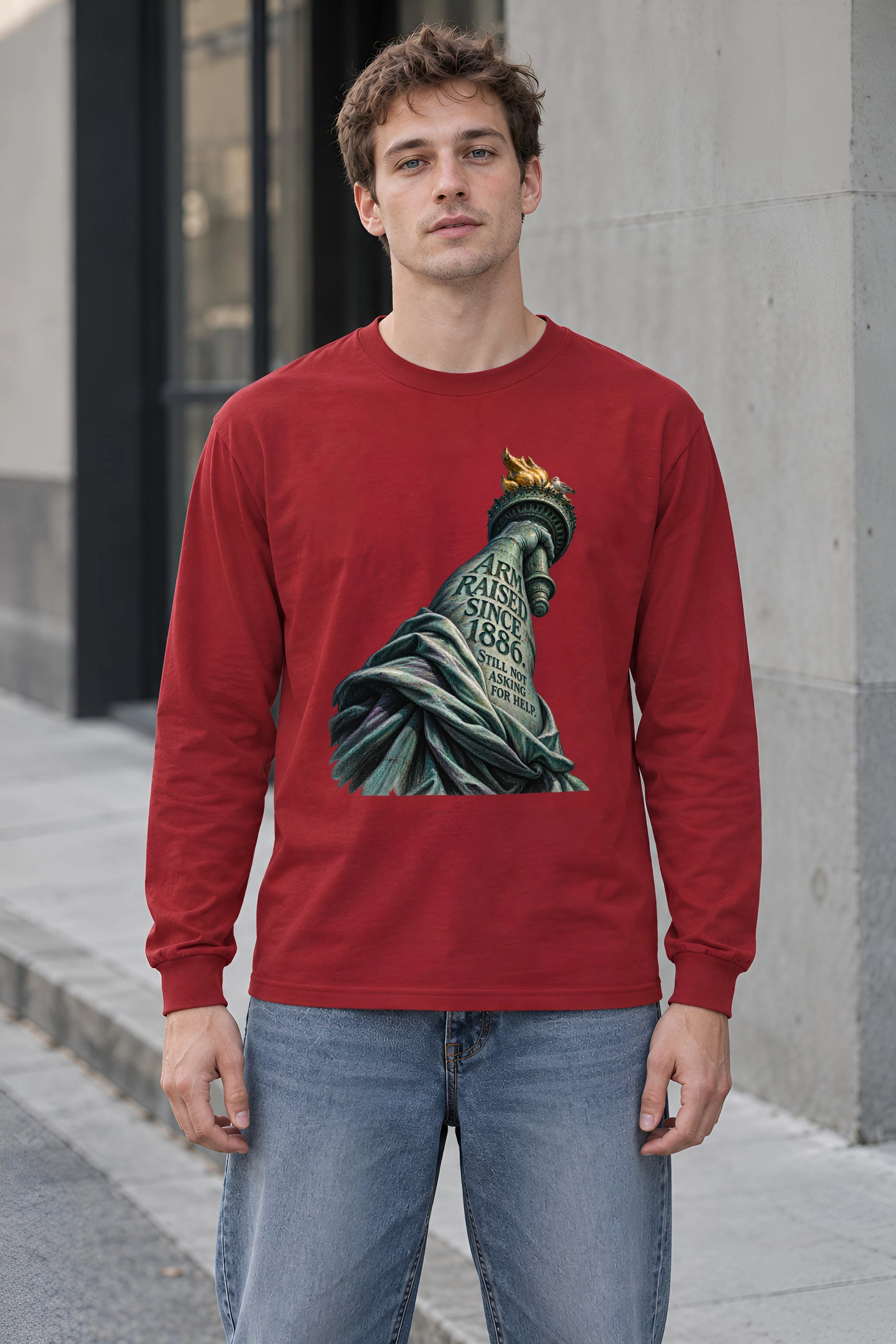 "Arm Raised Since 1886" Unisex Longsleeve T-shirt