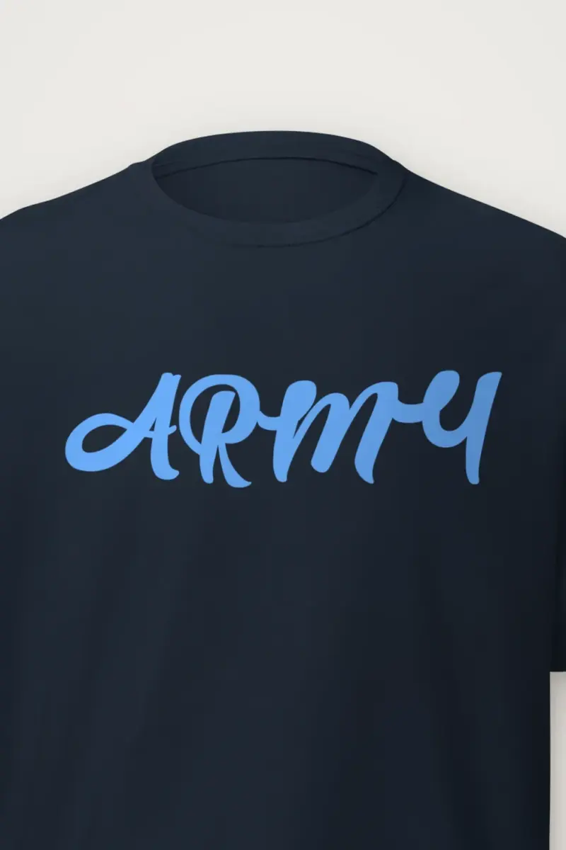 "Army Script" Heavyweight Unisex Crewneck T-shirt