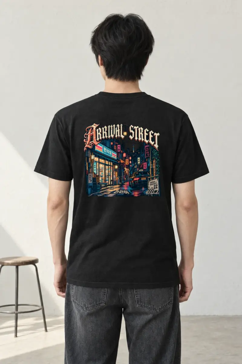 "Arrival Street" Heavyweight Unisex Crewneck T-shirt
