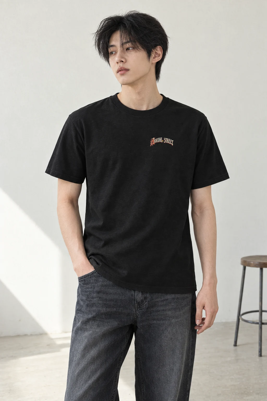 "Arrival Street" Heavyweight Unisex Crewneck T-shirt
