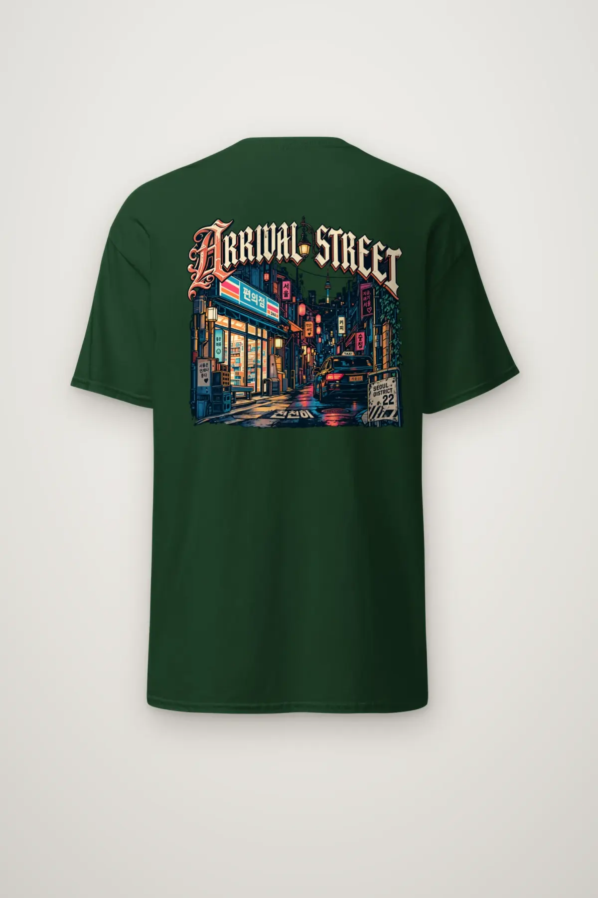 "Arrival Street" Heavyweight Unisex Crewneck T-shirt