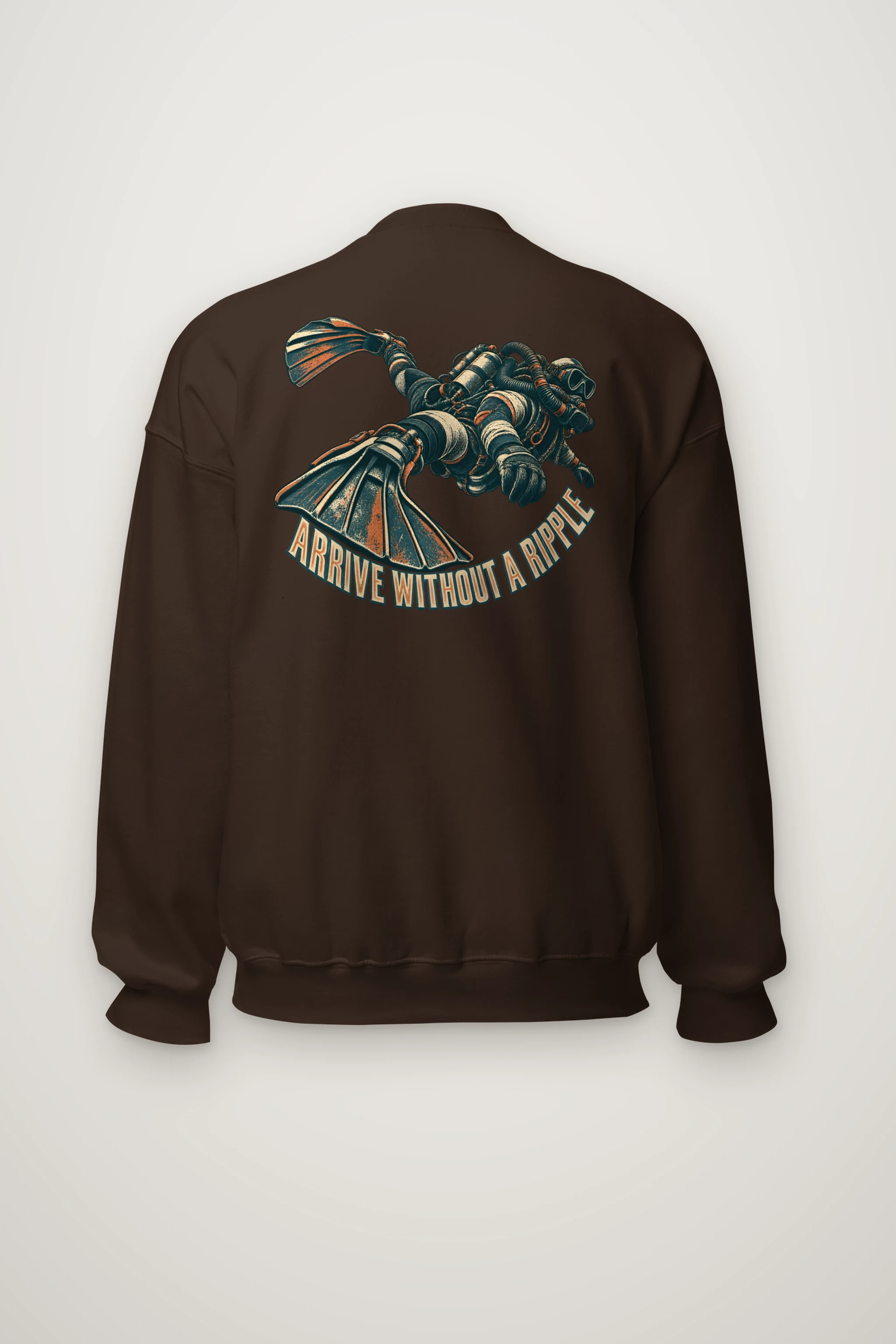 "Arrive Without a Ripple" Heavy Blend Unisex Crewneck Sweatshirt