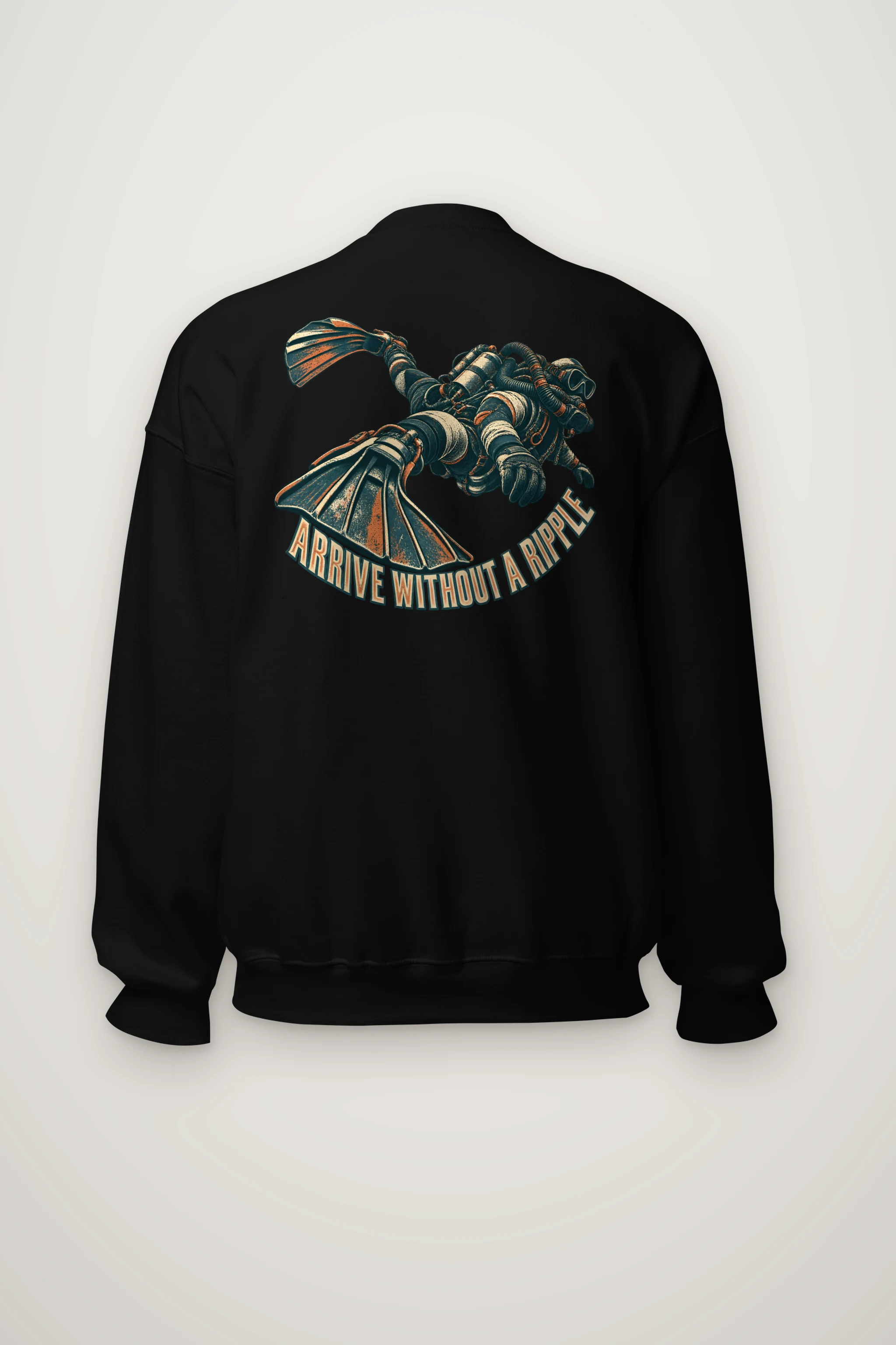 "Arrive Without a Ripple" Heavy Blend Unisex Crewneck Sweatshirt