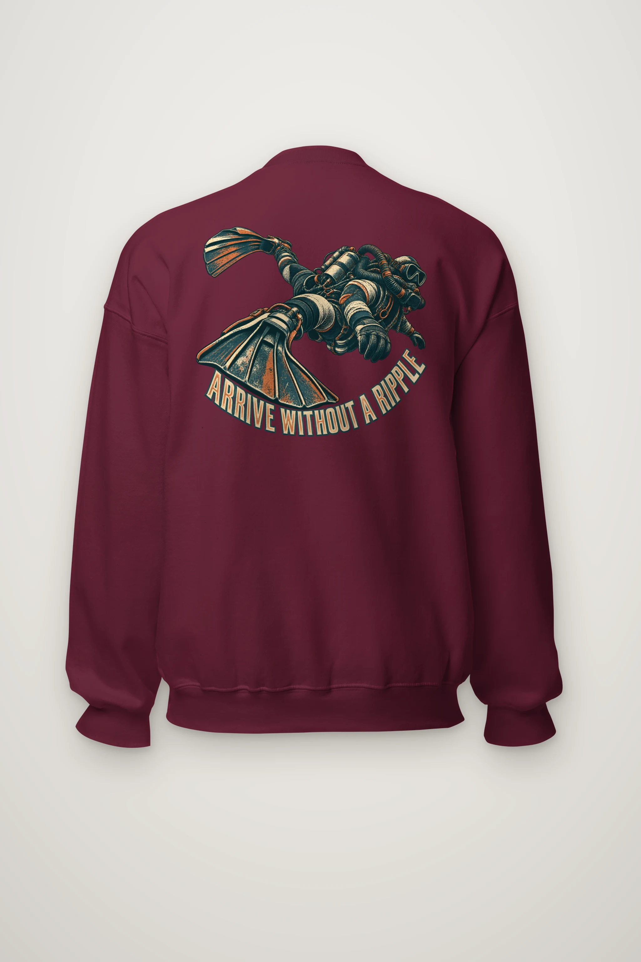 "Arrive Without a Ripple" Heavy Blend Unisex Crewneck Sweatshirt