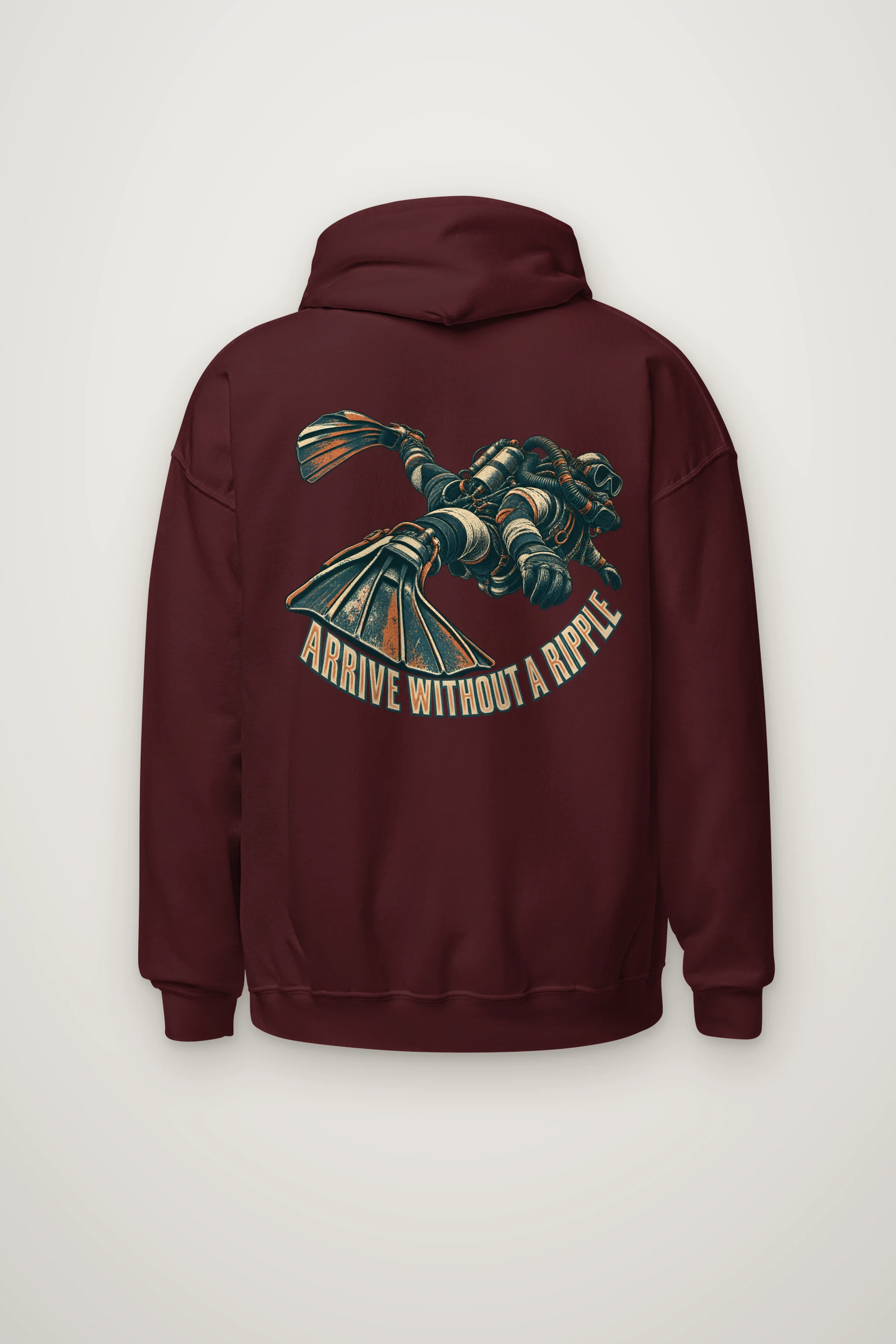 "Arrive Without a Ripple" Heavy Blend Unisex Pullover Hoodie