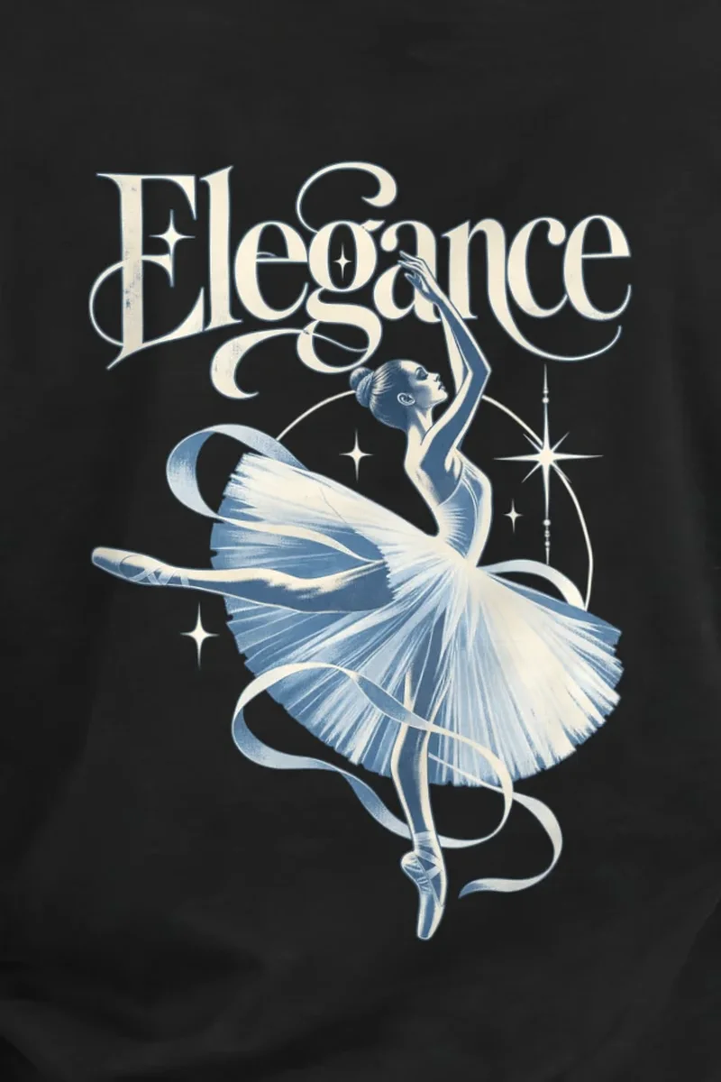 "Art Deco Leap" Heavyweight Unisex Crewneck T-shirt