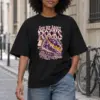"Ask Me About Rocks" Unisex Oversized Heavyweight Crewneck T-Shirt