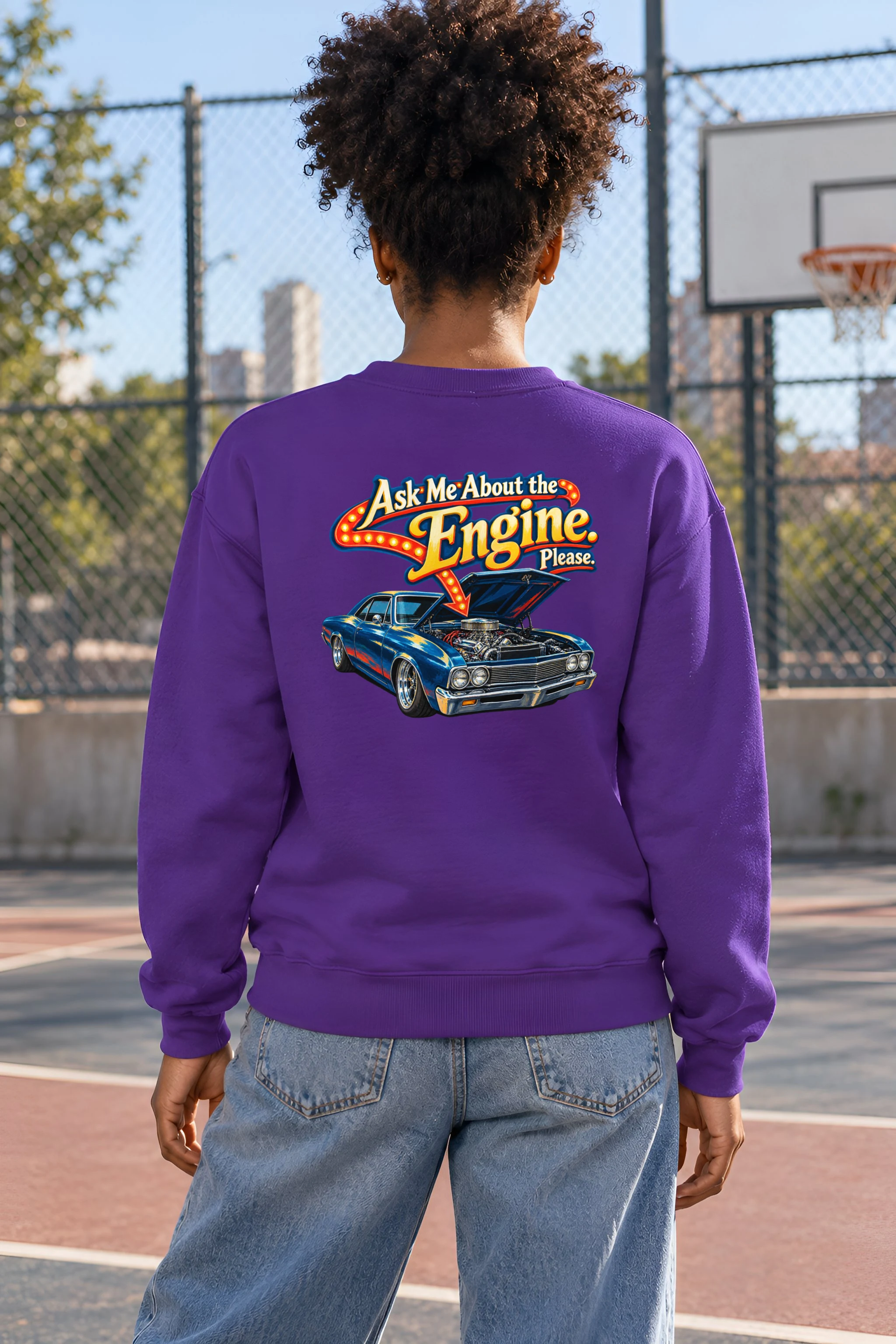 "Ask Me About the Engine" 1 Crewneck Sweatshirt