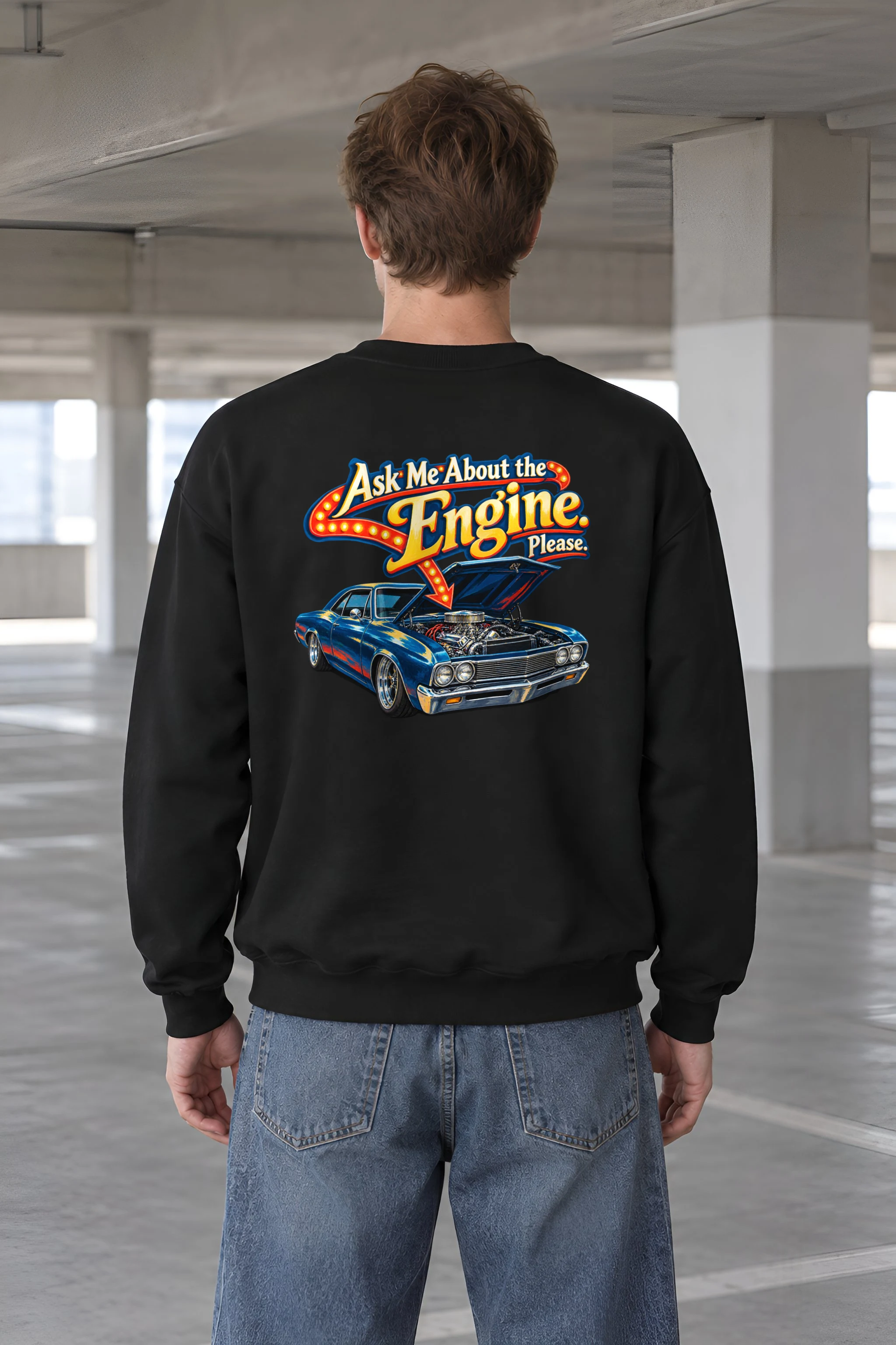 "Ask Me About the Engine" 1 Crewneck Sweatshirt