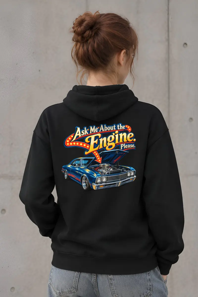 "Ask Me About the Engine" 1 Pullover Hoodie