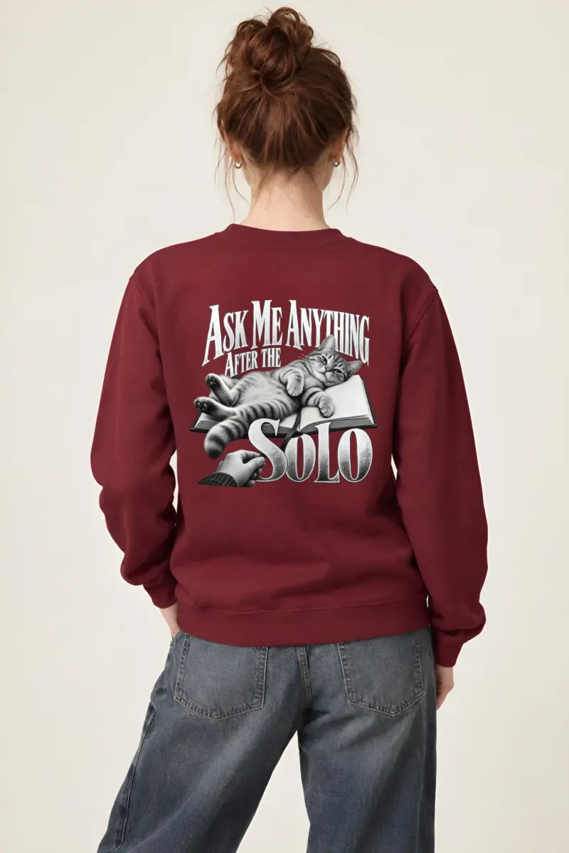 “Ask Me Anything After the Solo” Heavy Blend Unisex Crewneck Sweatshirt