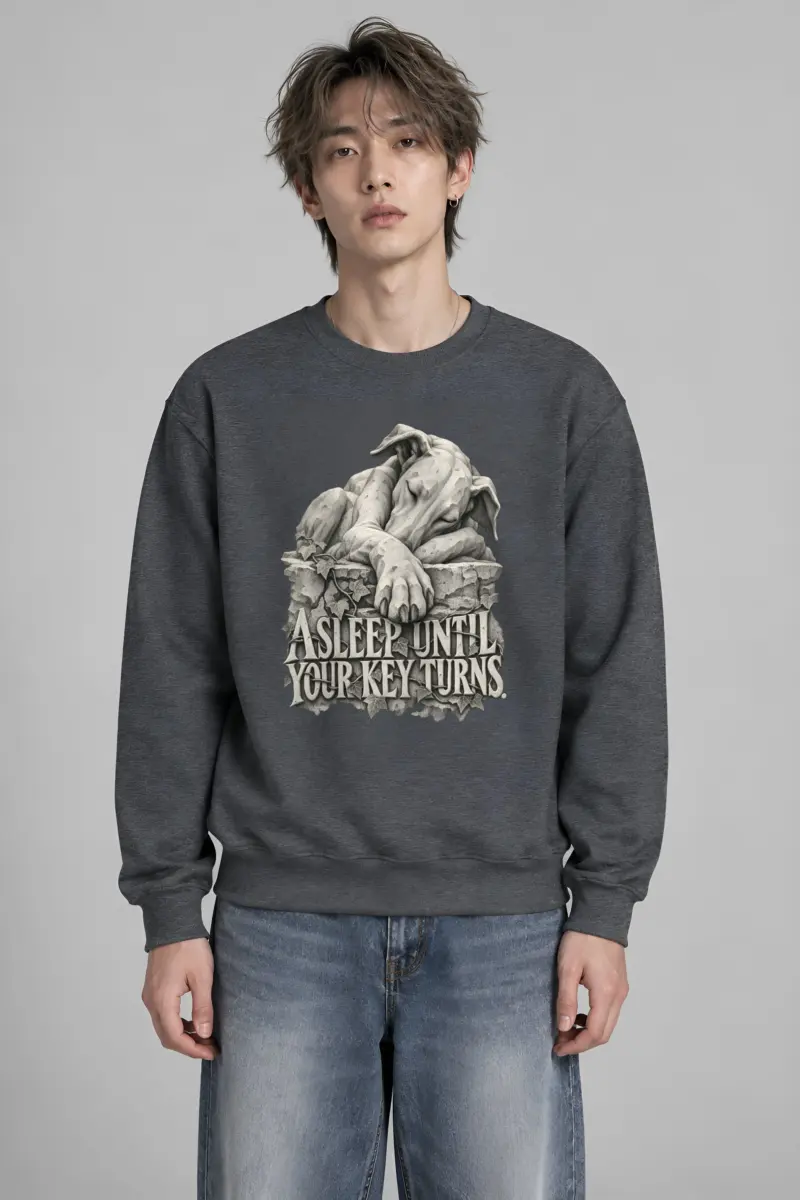 "Asleep Until Your Key Turns" Heavy Blend Unisex Crewneck Sweatshirt