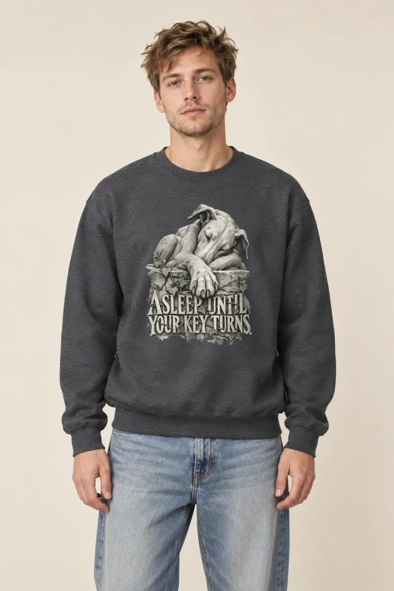 "Asleep Until Your Key Turns" Heavy Blend Unisex Crewneck Sweatshirt