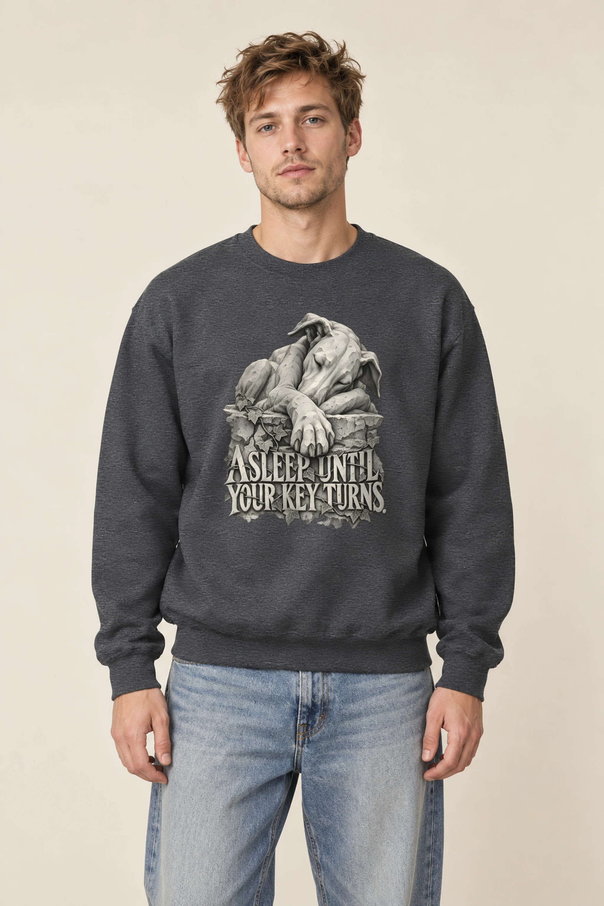 "Asleep Until Your Key Turns" 1 Crewneck Sweatshirt