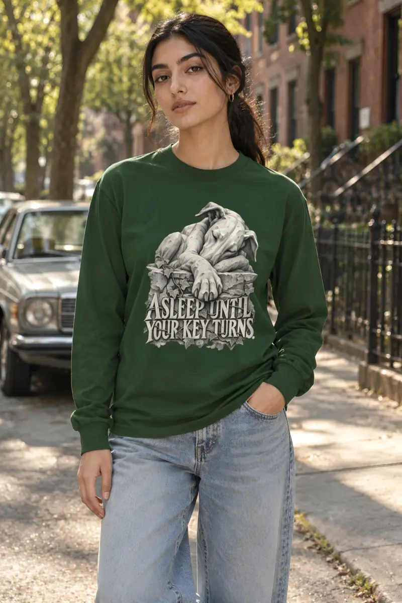 "Asleep Until Your Key Turns" Unisex Longsleeve T-shirt