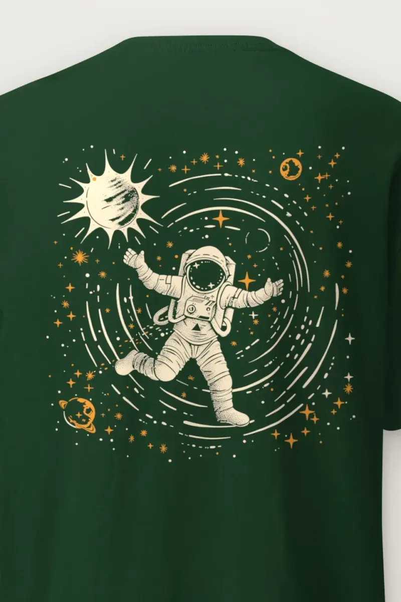 "Astronaut Star Cache" Heavyweight Unisex Crewneck T-shirt