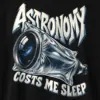 "Astronomy Costs Me Sleep" Men's Oversized Heavyweight Crewneck T-Shirt