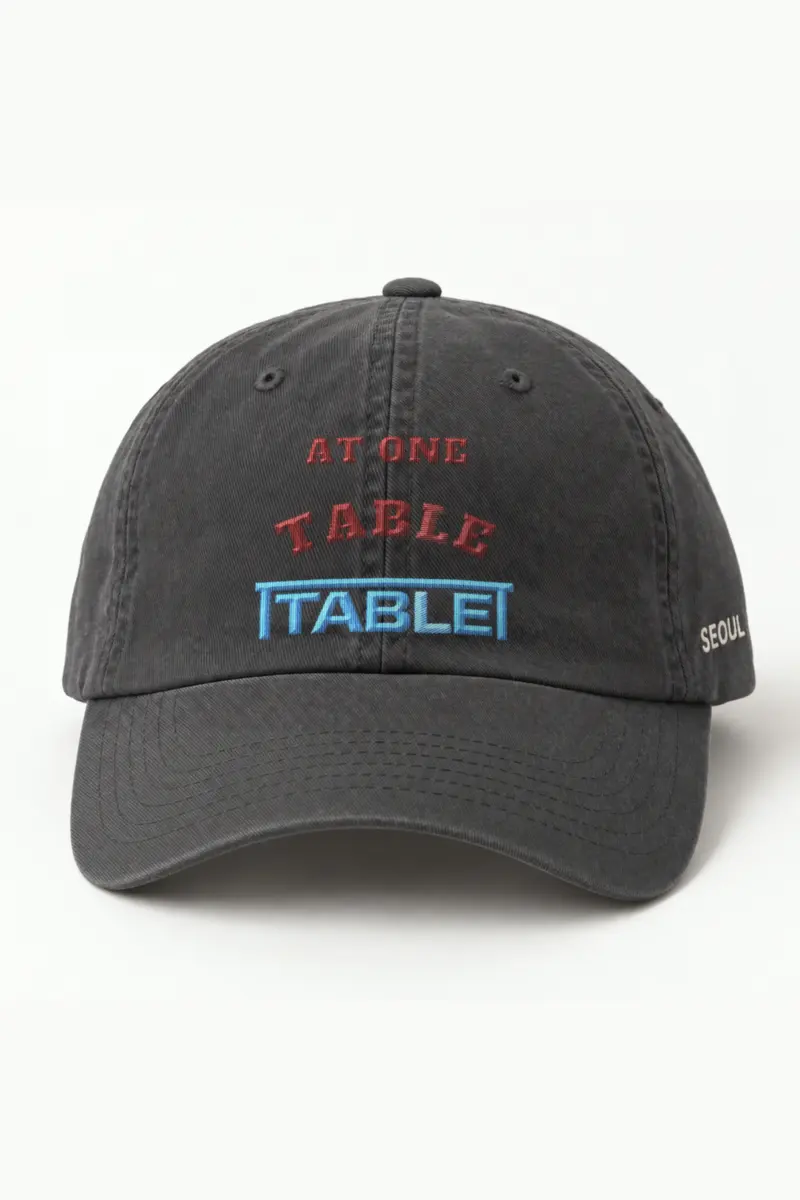 "At One Table Tablet" Classic Dad Hat · Embroidered — dark-grey/cap-front