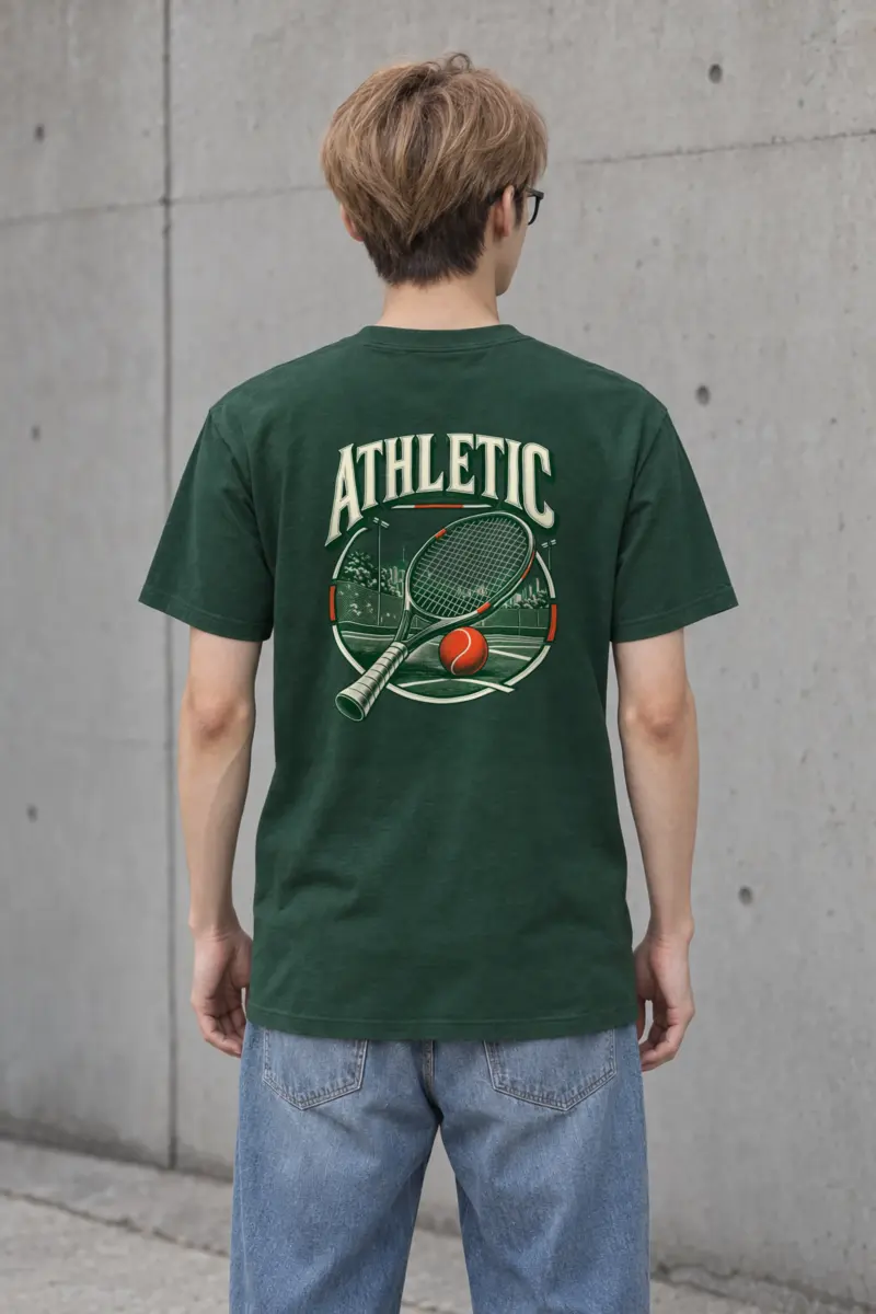 "Athletic" Heavyweight Unisex Crewneck T-shirt