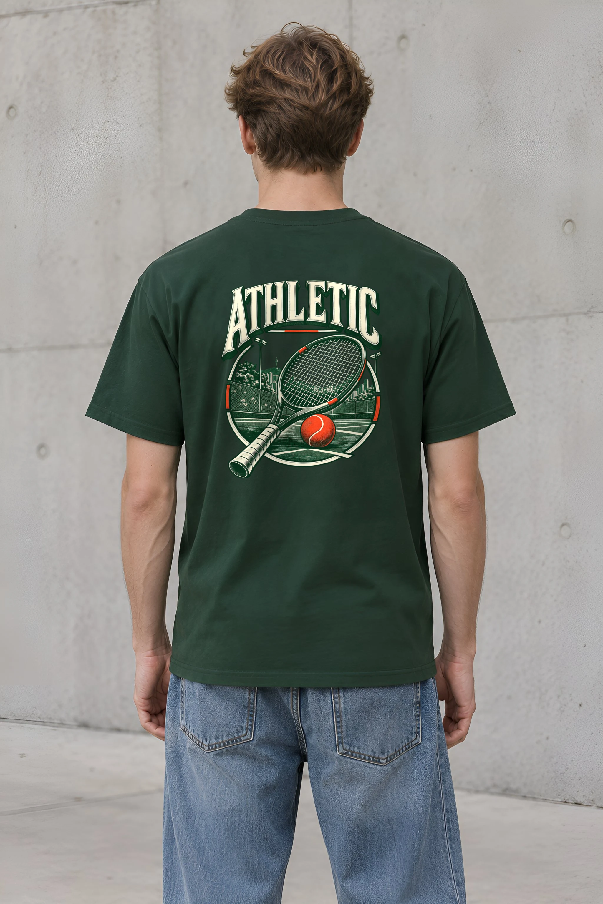 "Athletic" Heavyweight Unisex Crewneck T-shirt