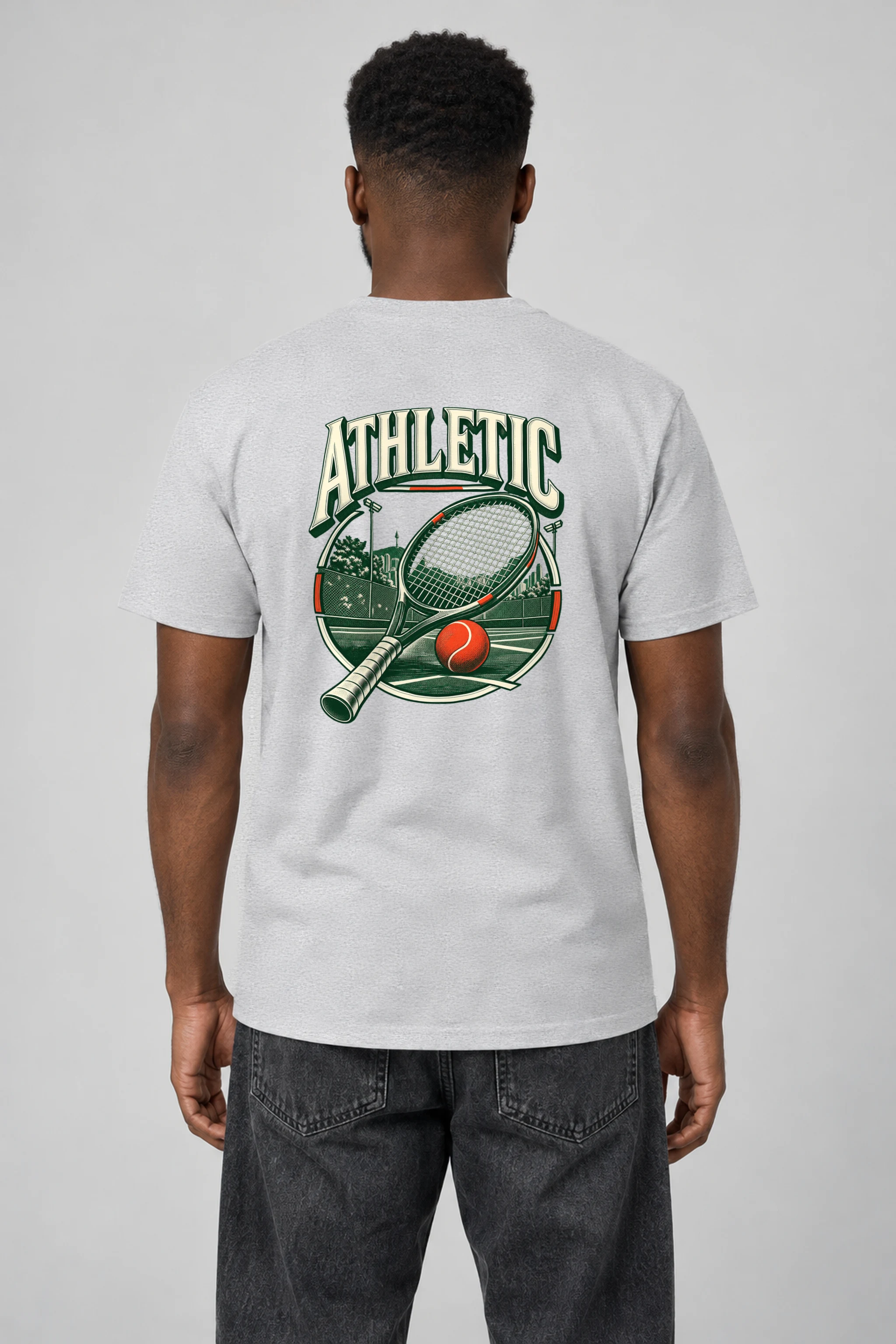 "Athletic" Heavyweight Unisex Crewneck T-shirt