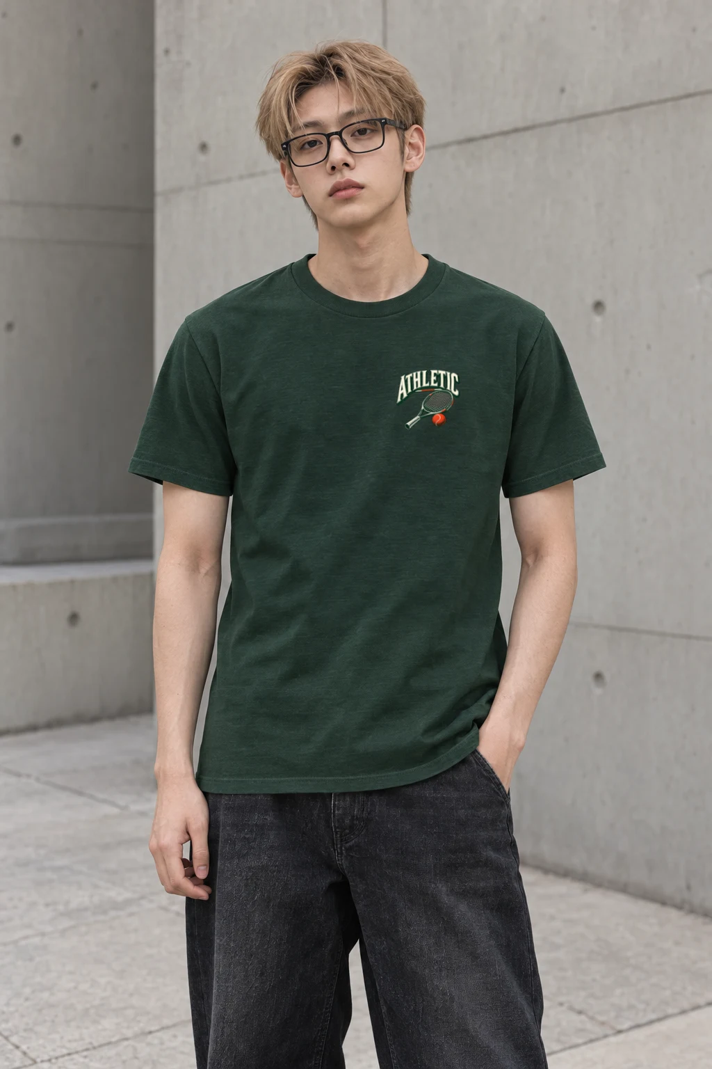 "Athletic" Heavyweight Unisex Crewneck T-shirt