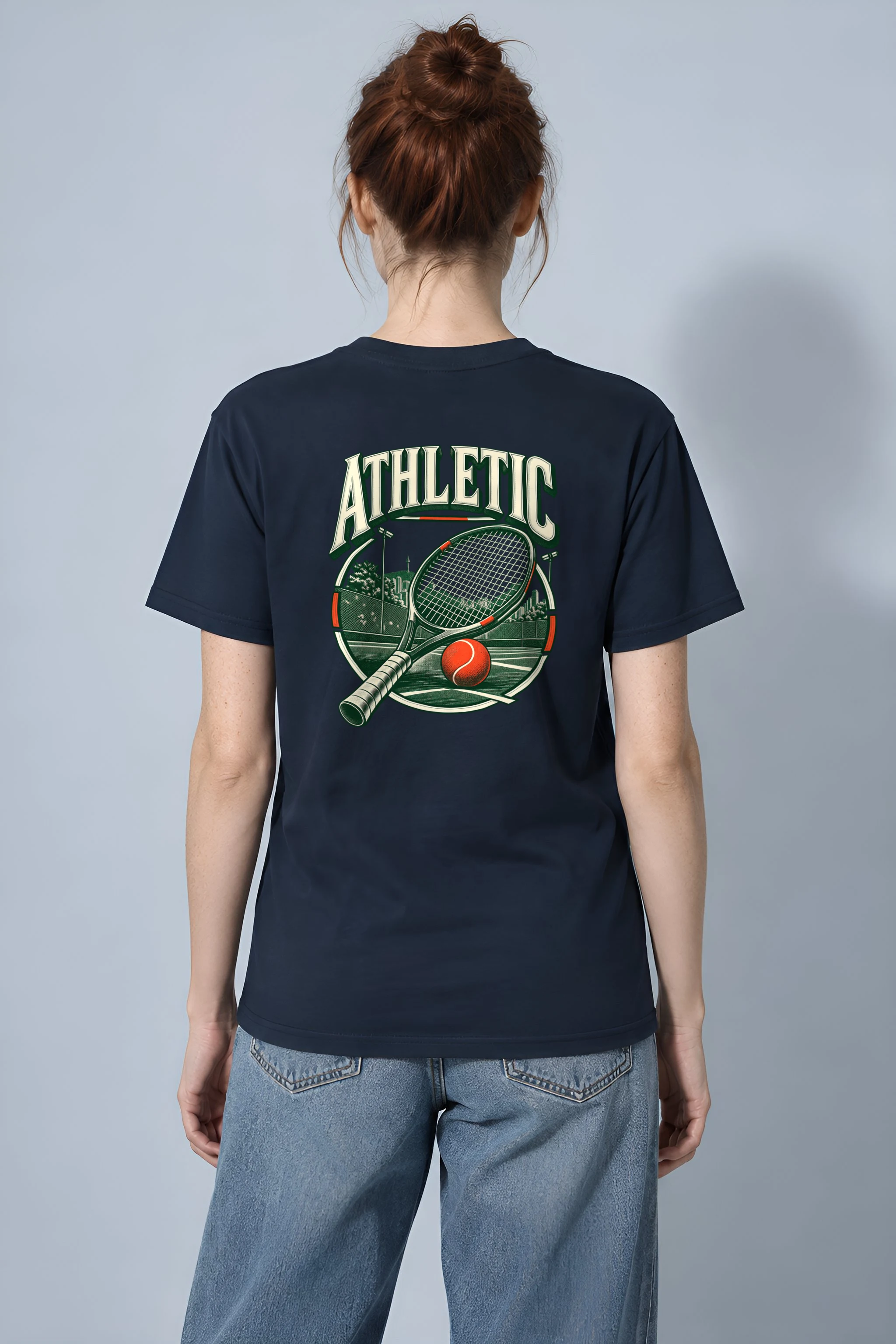 "Athletic" Heavyweight Unisex Crewneck T-shirt