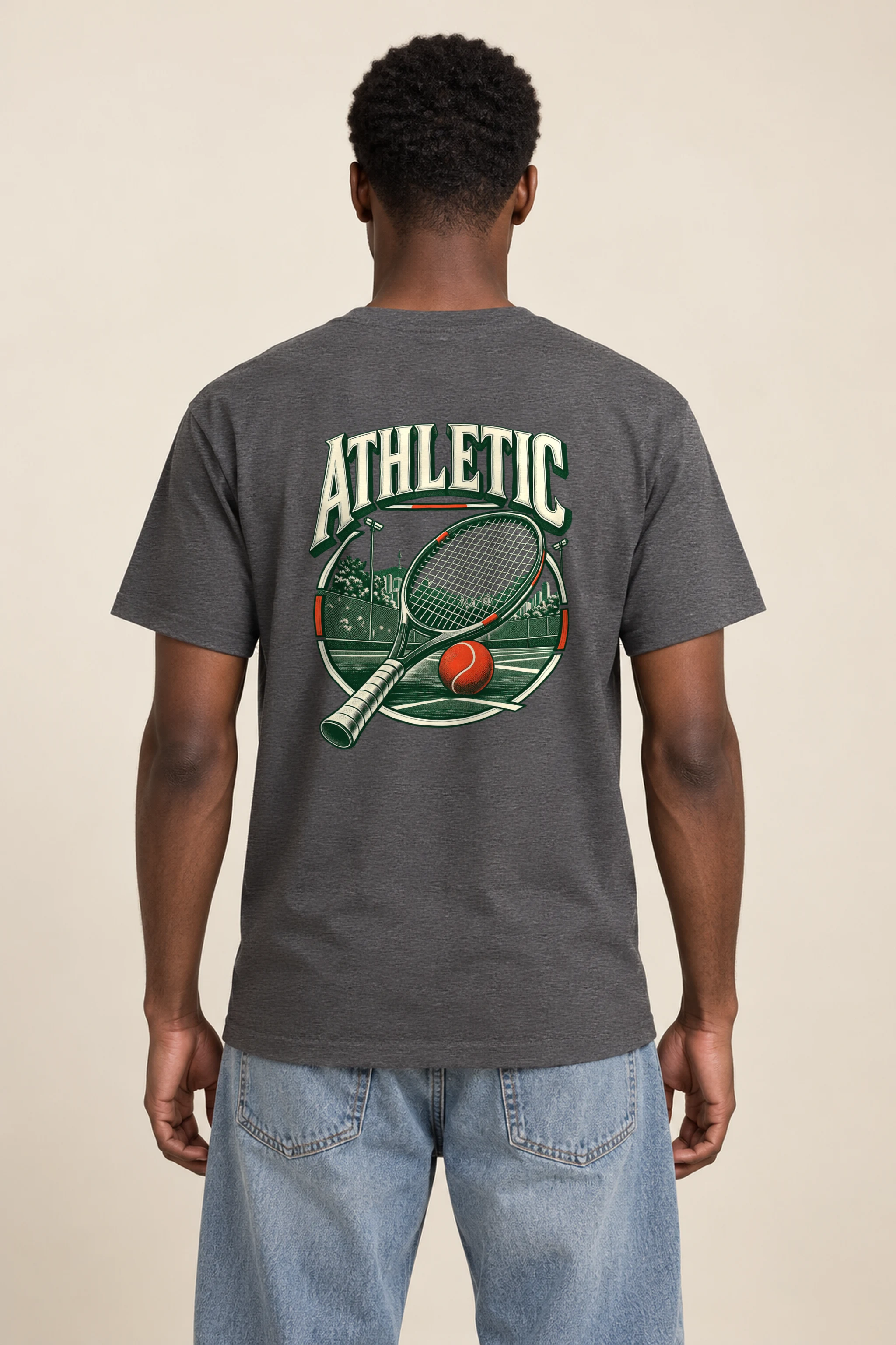 "Athletic" Heavyweight Unisex Crewneck T-shirt