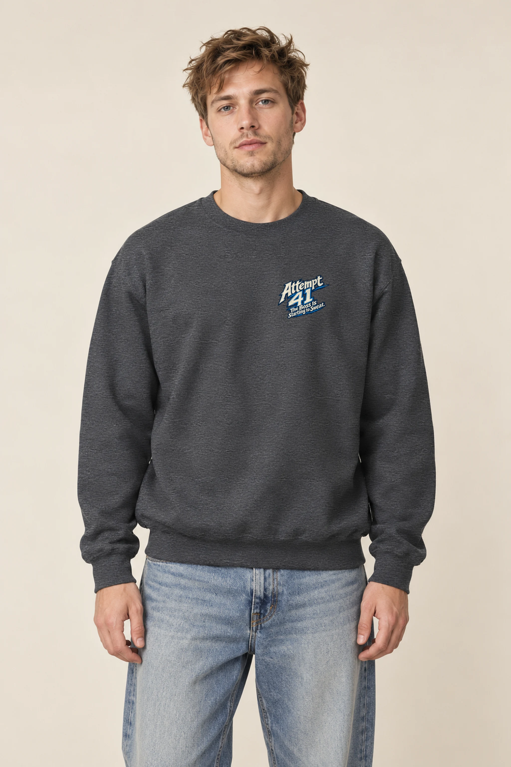 "Attempt 41" Heavy Blend Unisex Crewneck Sweatshirt
