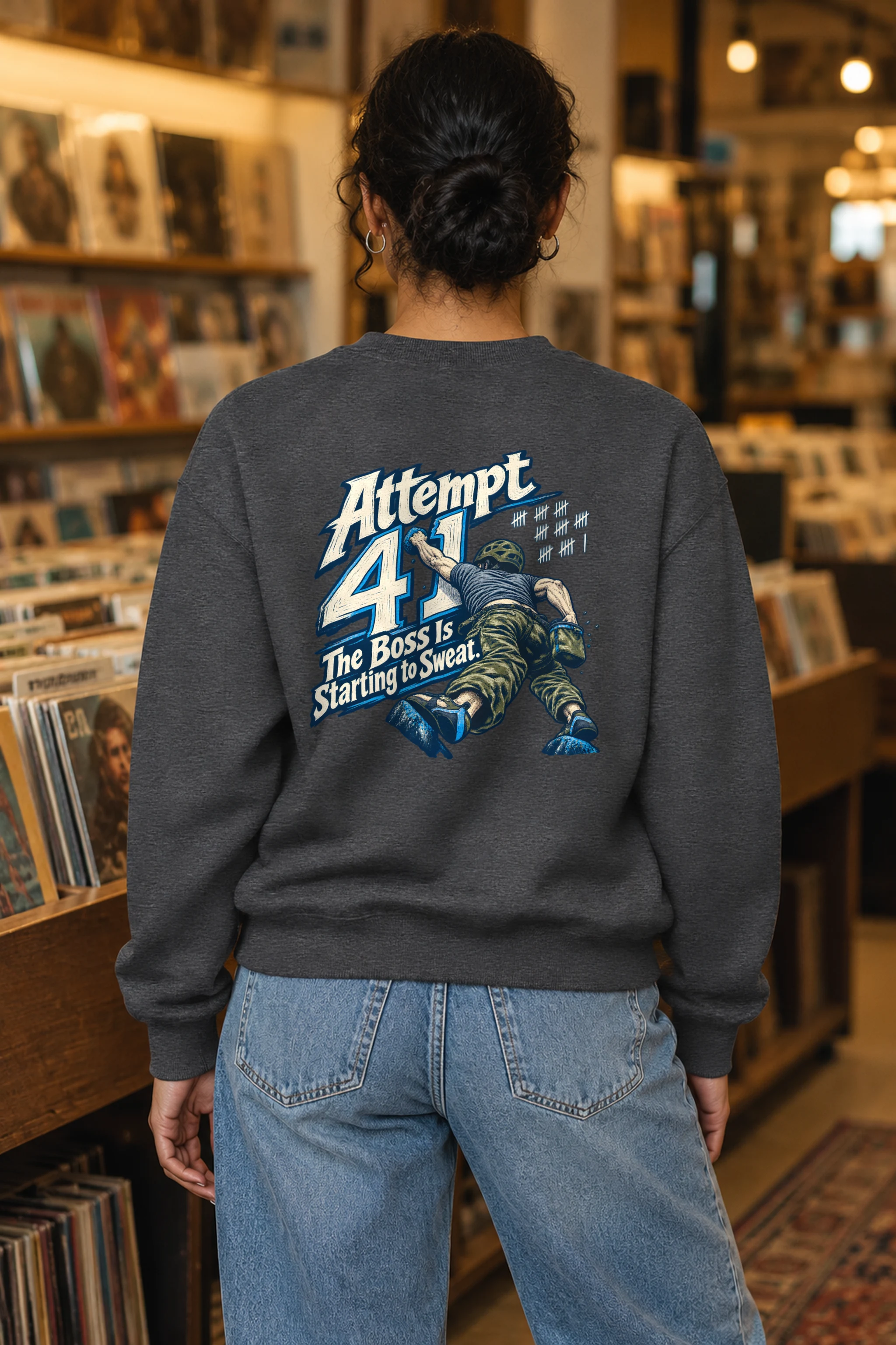 "Attempt 41" Heavy Blend Unisex Crewneck Sweatshirt