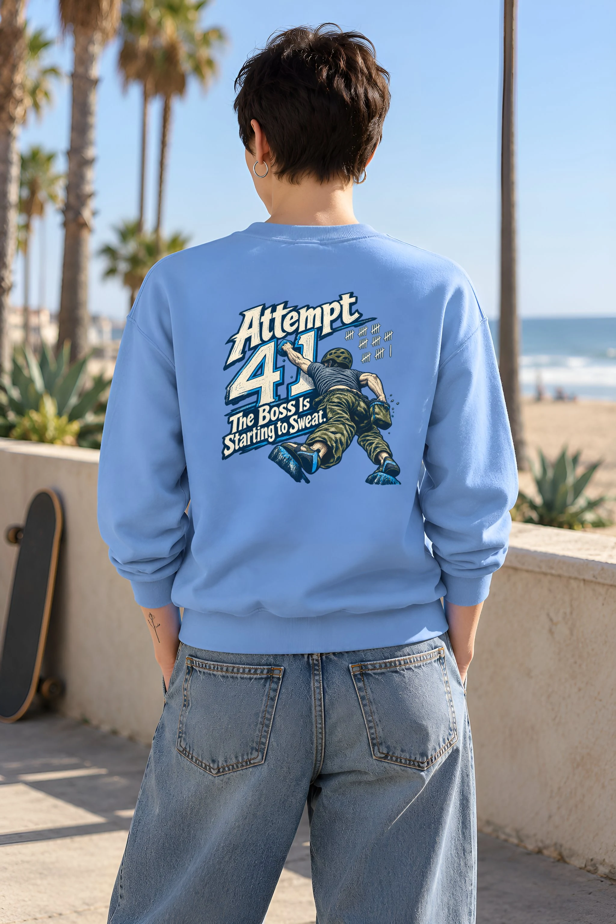 "Attempt 41" Heavy Blend Unisex Crewneck Sweatshirt