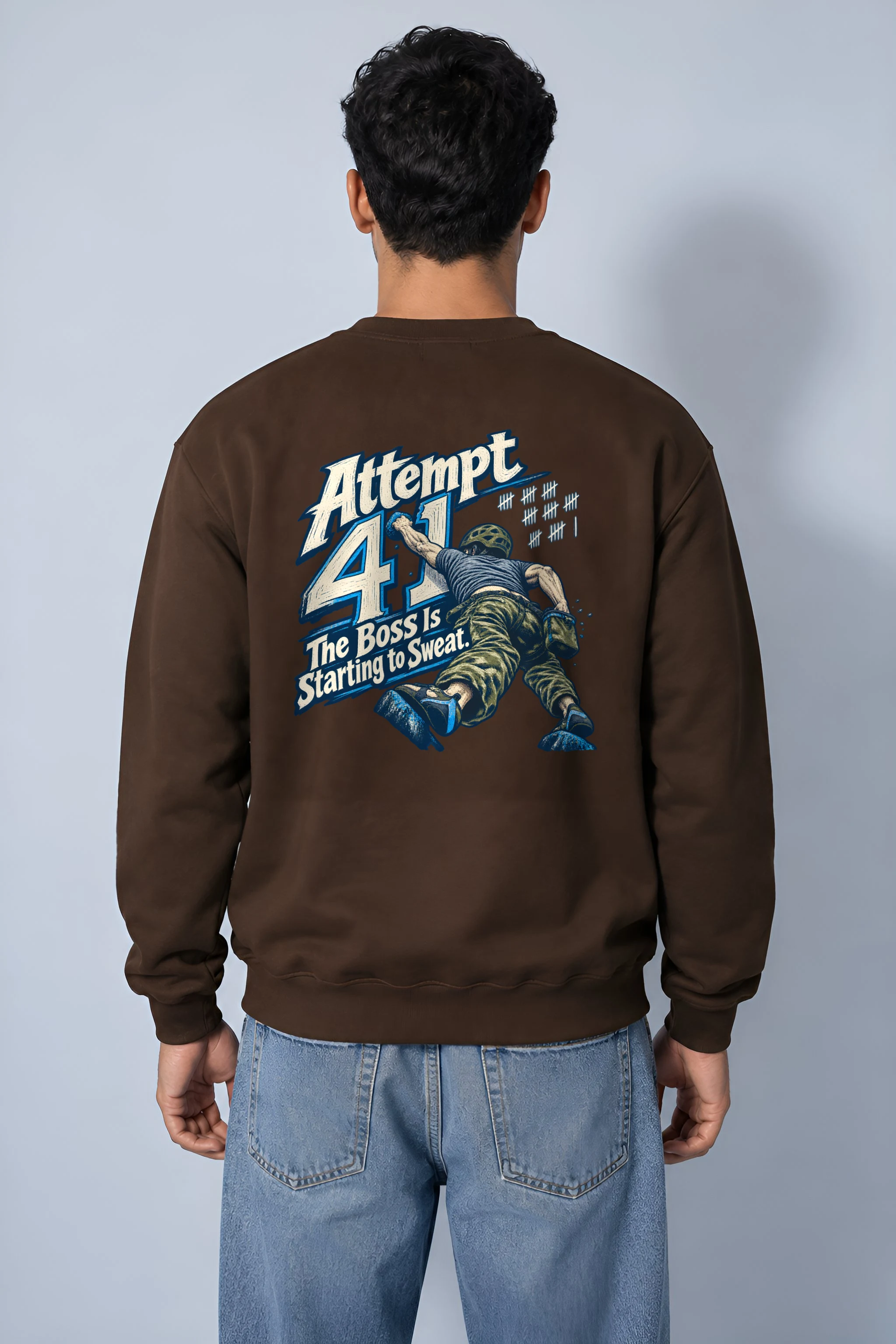 "Attempt 41" Heavy Blend Unisex Crewneck Sweatshirt
