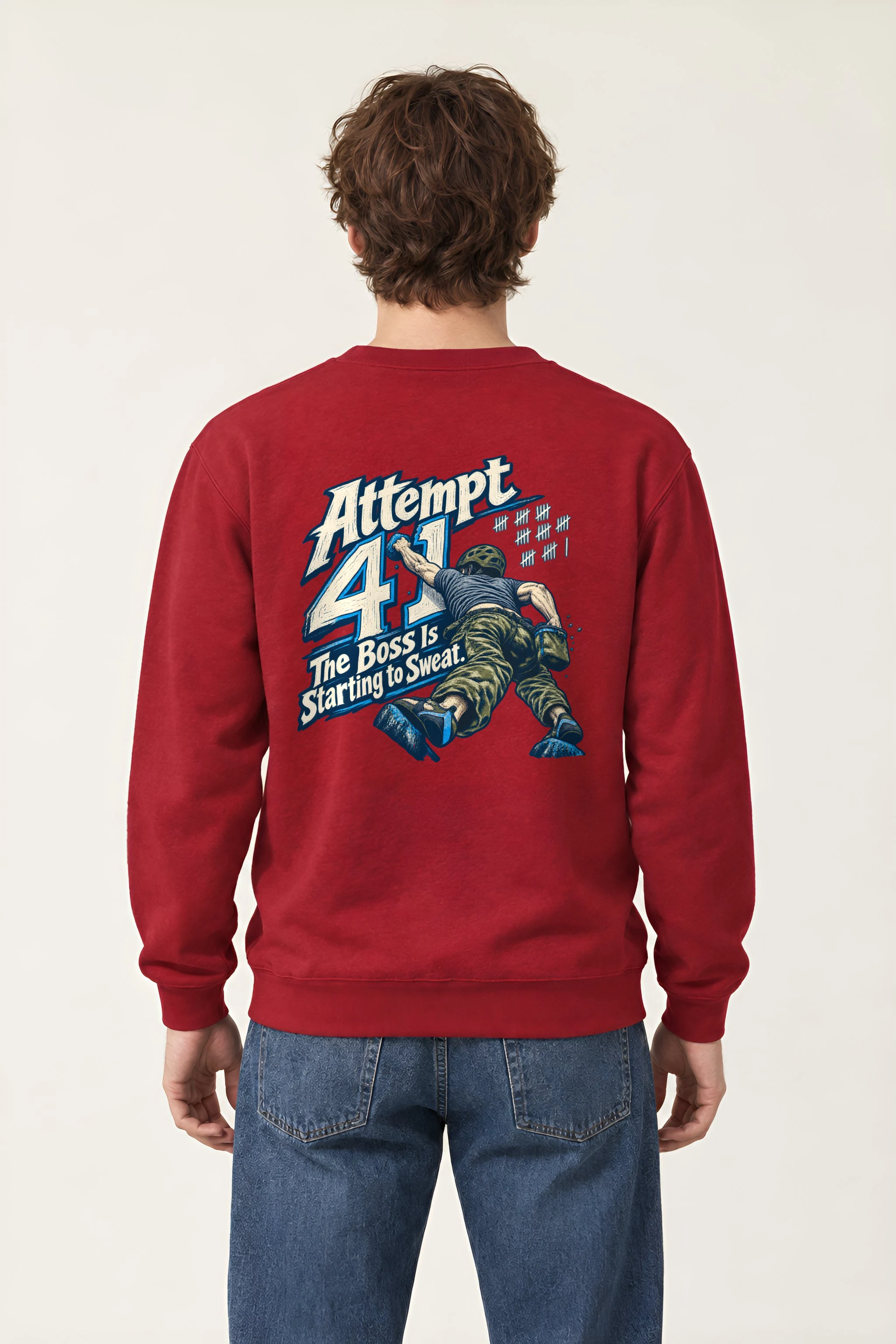 "Attempt 41" Heavy Blend Unisex Crewneck Sweatshirt