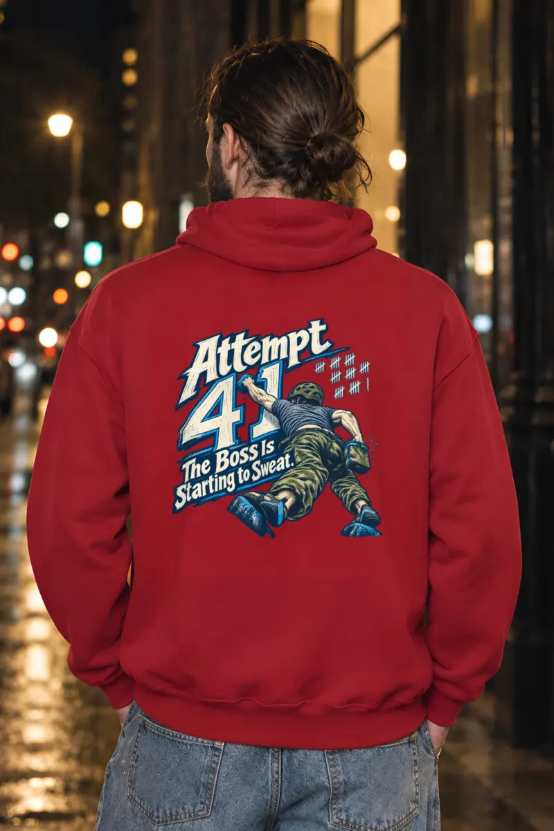 “Attempt 41” Heavy Blend Unisex Pullover Hoodie